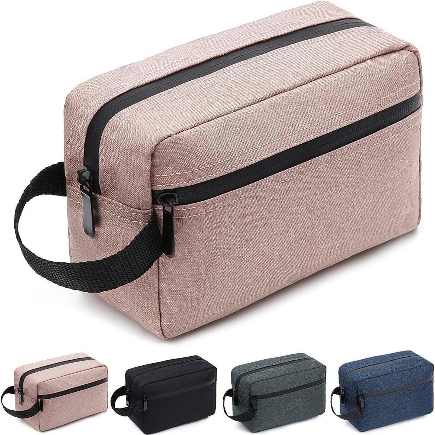 Kulturbeutel Kulturbeutel Reise Herren Damen Rasiertasche Zubehör Griff Rosa