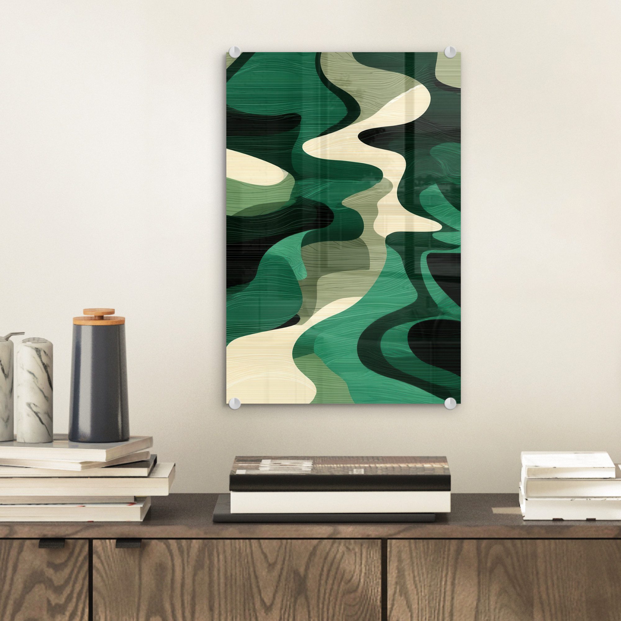 MuchoWow Acrylglasbild Abstrakt - Tarnfarbe - günstig online kaufen
