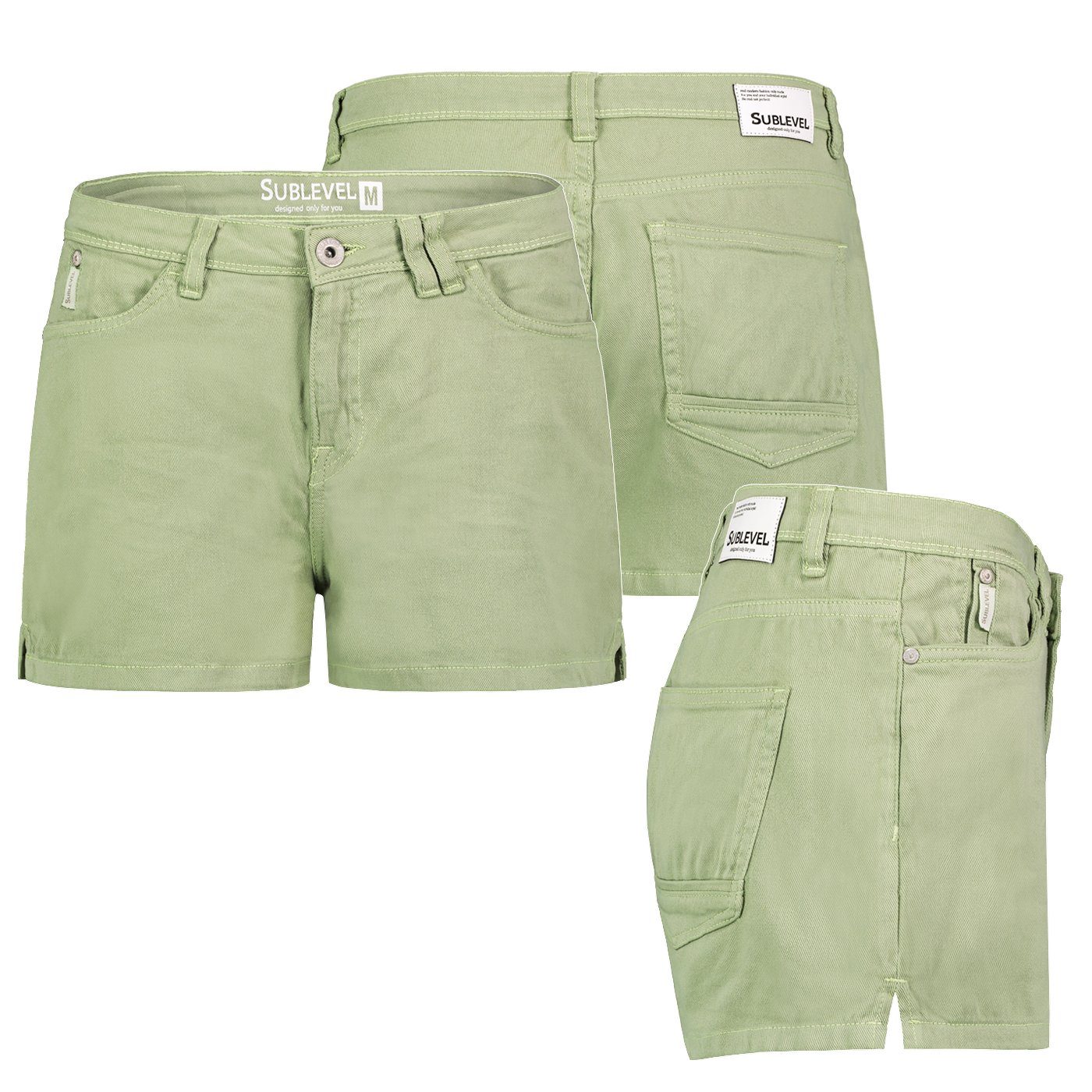 SUBLEVEL Bermudas Damen Jeans Shorts Bermuda günstig online kaufen