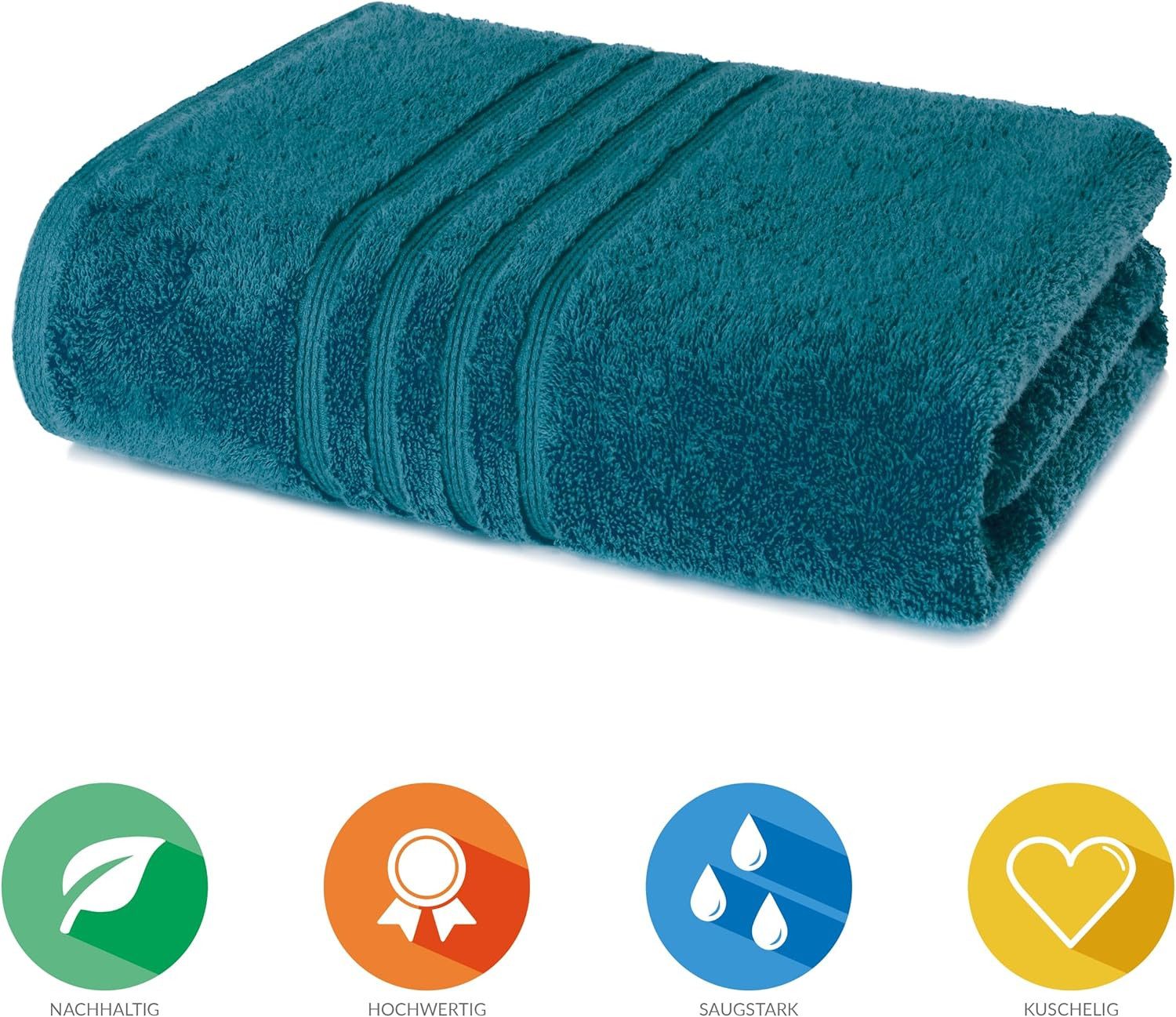 Lavea Handtücher Bali Handtuch 50x100 cm, Weiches Bio-Baumwollfrottee (1-St günstig online kaufen