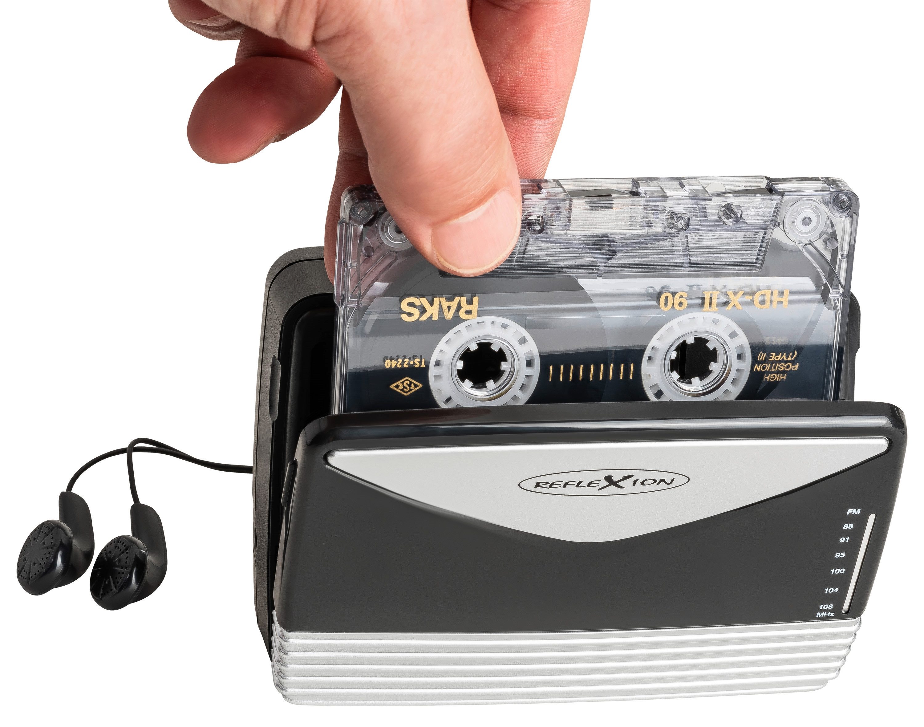 WMR01BK Tragbarer Kassettenspieler UKW-Radio