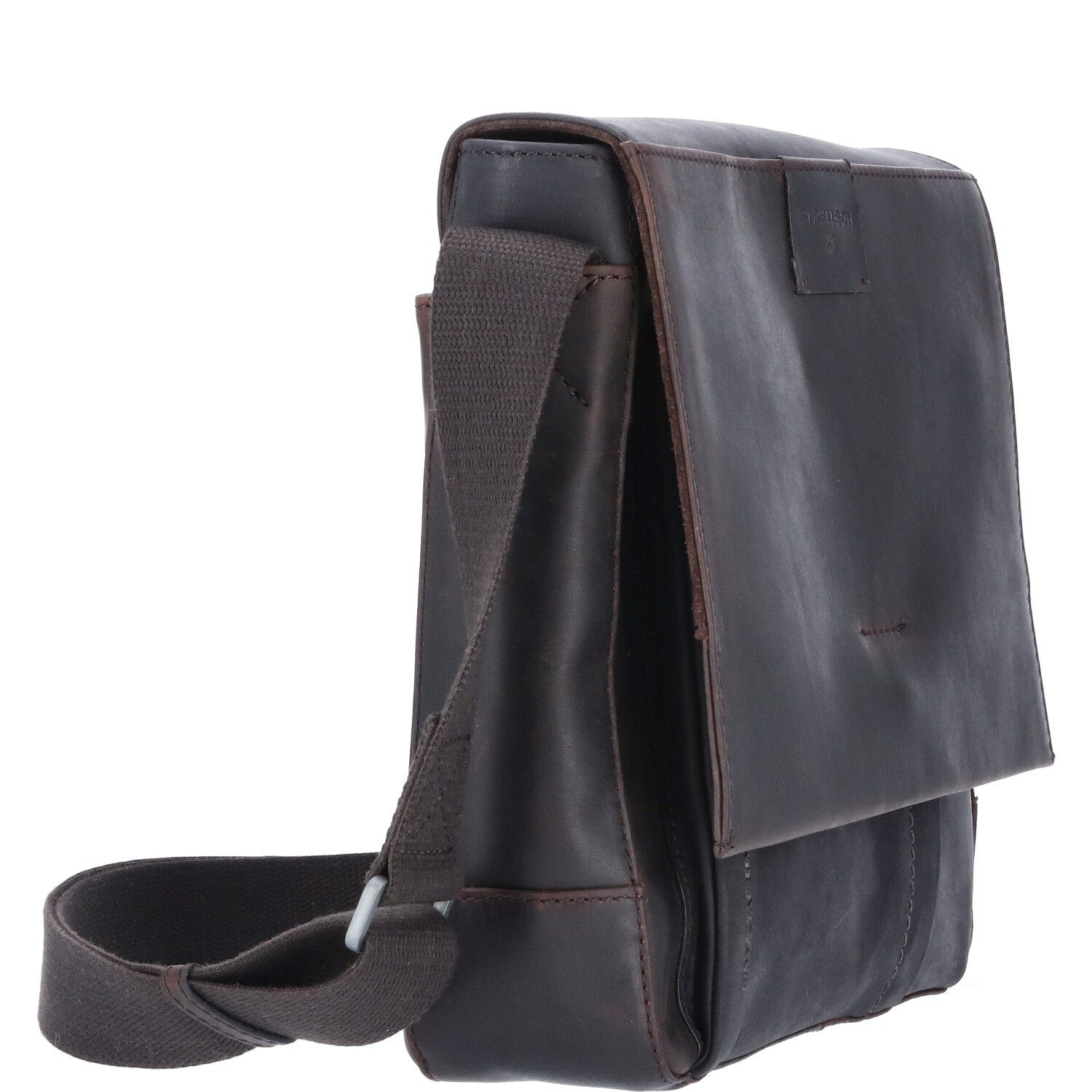 Strellson Umhängetasche Strellson Leder Umhängetasche Brick Lane Jeremy darkbrown (1, 1-tlg., 1)