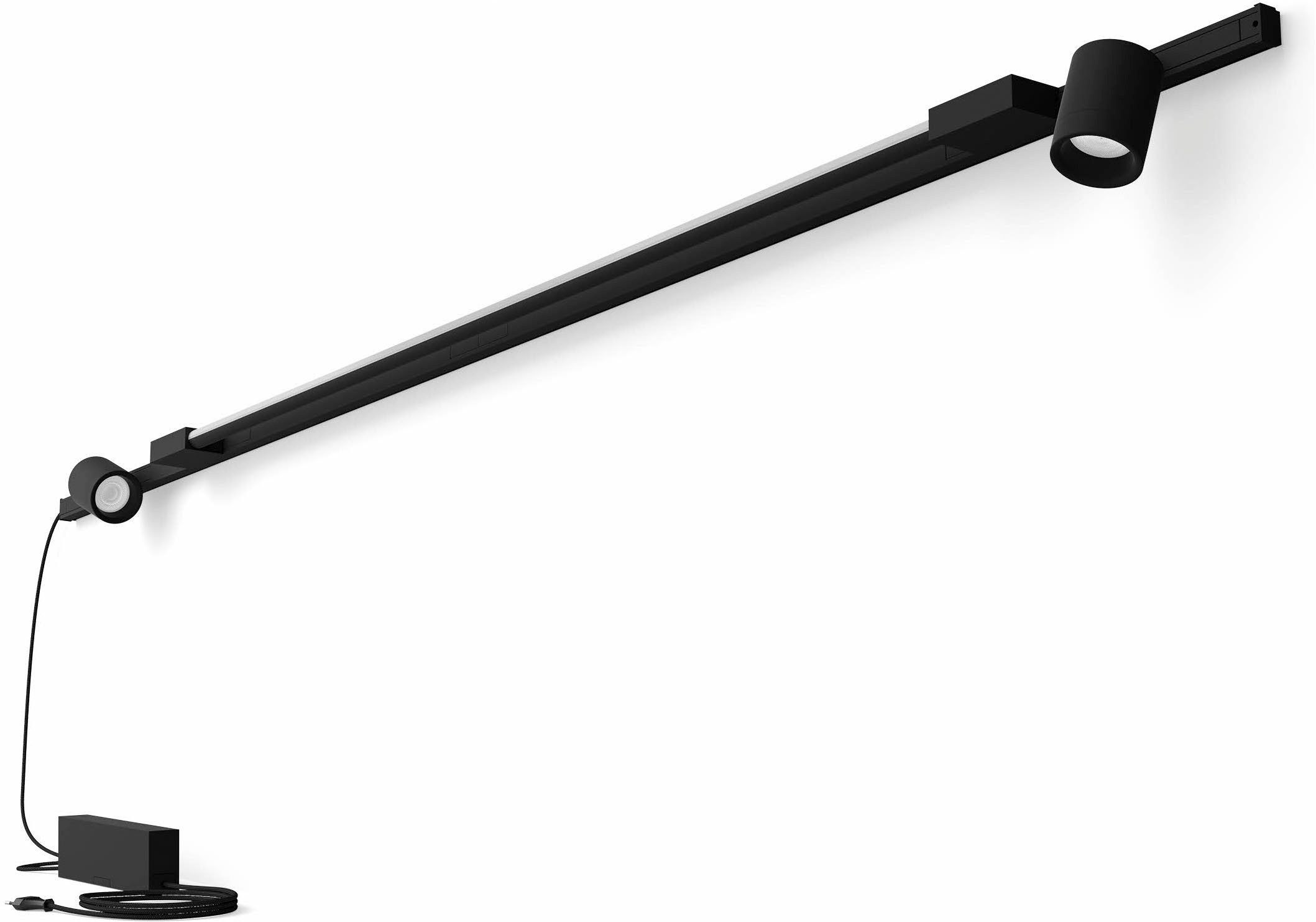 Philips Hue Wandleuchte Perifo Basis-Set White & Color Ambiance 2 Spots + Gradient Tube, Abschaltautomatik, Bluetooth, CCT - über Fernbedienung, Dimmfunktion, Einschlafhilfe, Farbsteuerung, Farbwechsel, Memory, nach Trennung vom Netz, Nachtlichtfunktion, RGB, Smart Home, Timerfunktion, Weckerfunktion, dimmbar über Fernbedienung, mehrere Helligkeitsstufen, LED fest integriert, Farbwechsler, RGB, warmweiß - kaltweiß, Steuerbar per App und Stimme, Smart Home fähig, Gradient-Farbverläufe