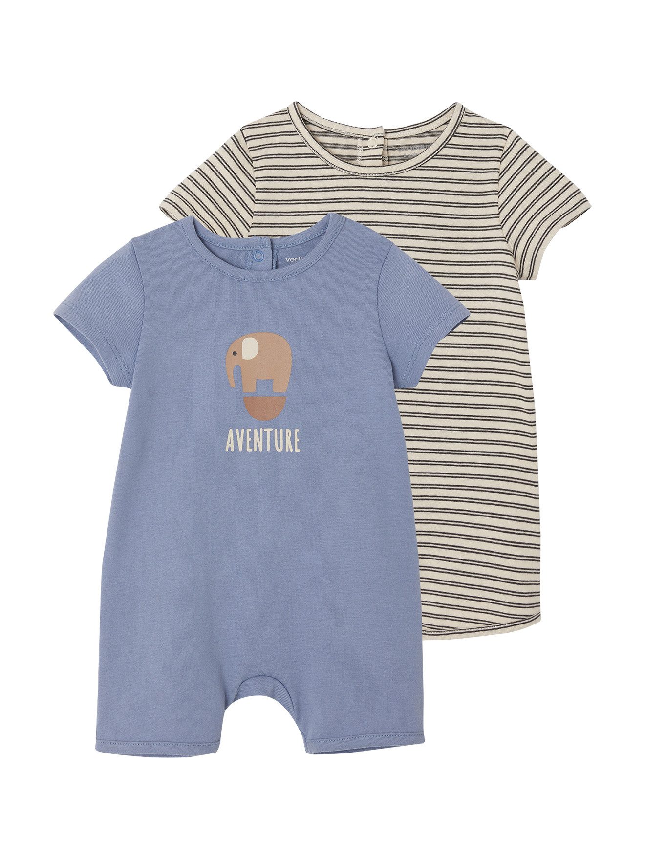 Schlafanzug 2er-Pack Baby Sommer-Overalls
