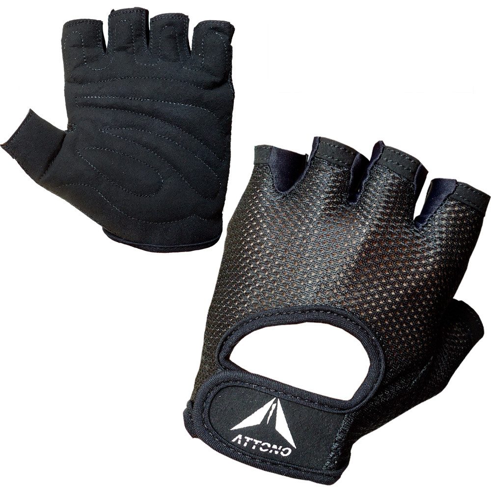 ATTONO Trainingshandschuhe Fitnesshandschuhe Sommer, Trainingshandschuhe Mesh, Schwarz, XS-XXL