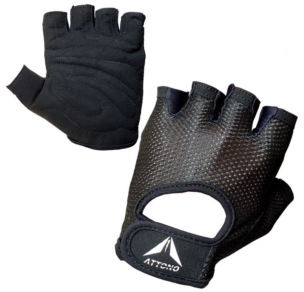 ATTONO Trainingshandschuhe Fitnesshandschuhe Sommer, Trainingshandschuhe Mesh, Schwarz, XS-XXL