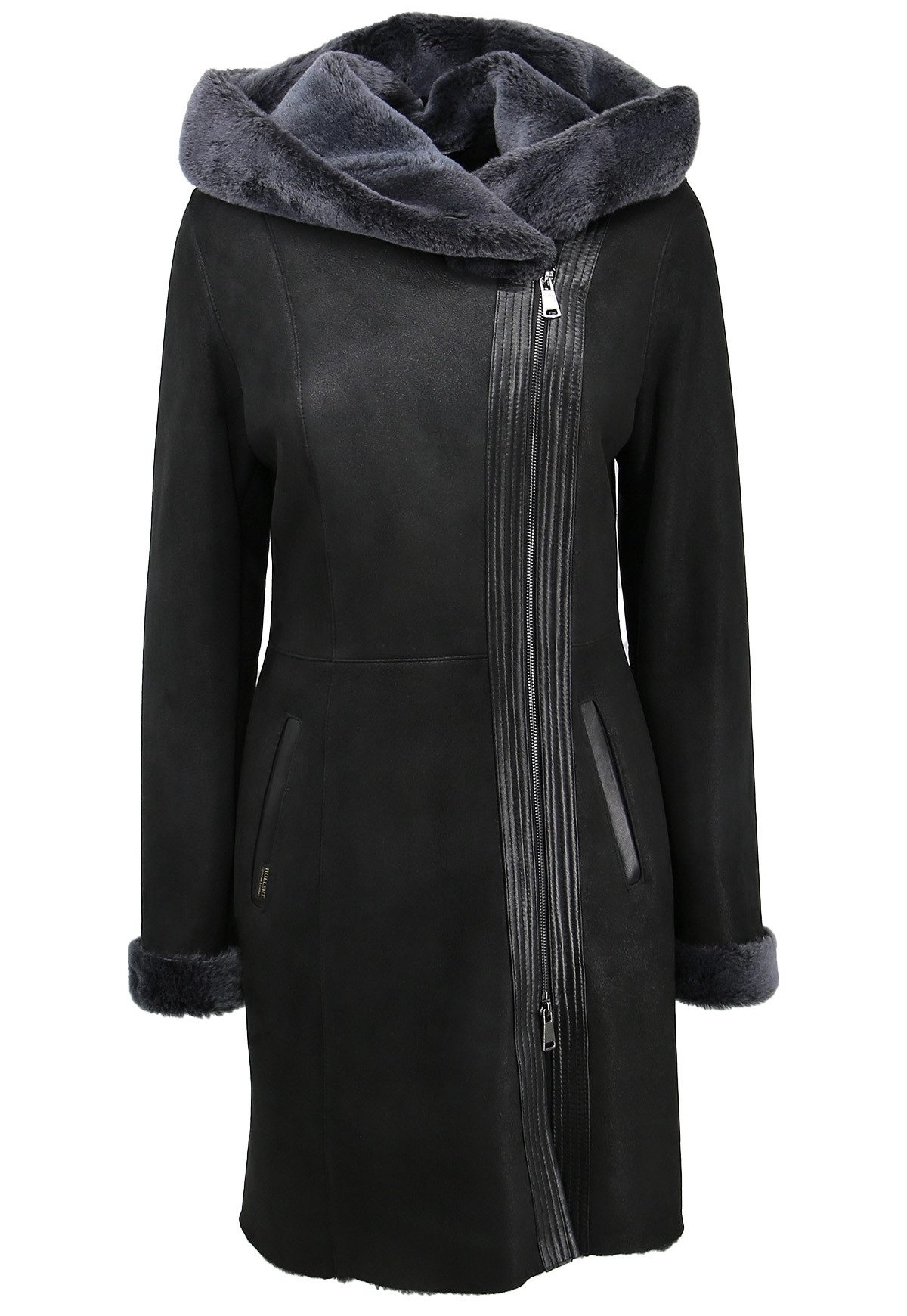 Hollert Wintermantel Lammfellmantel Kate Anthrazit günstig online kaufen