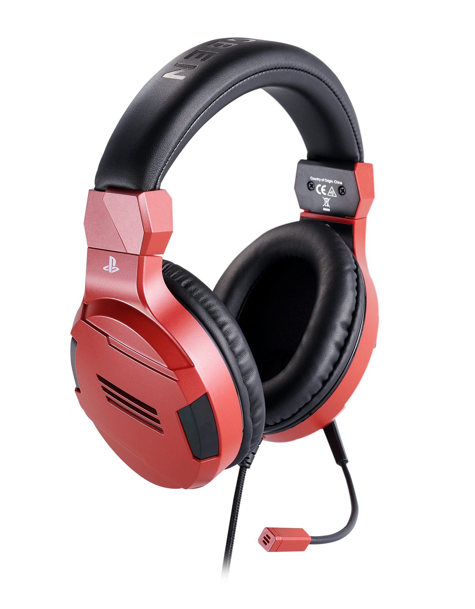 nacon PS4 Stereo-Headset V3 [Offizielle Playstation Lizenz] red Gaming-Headset