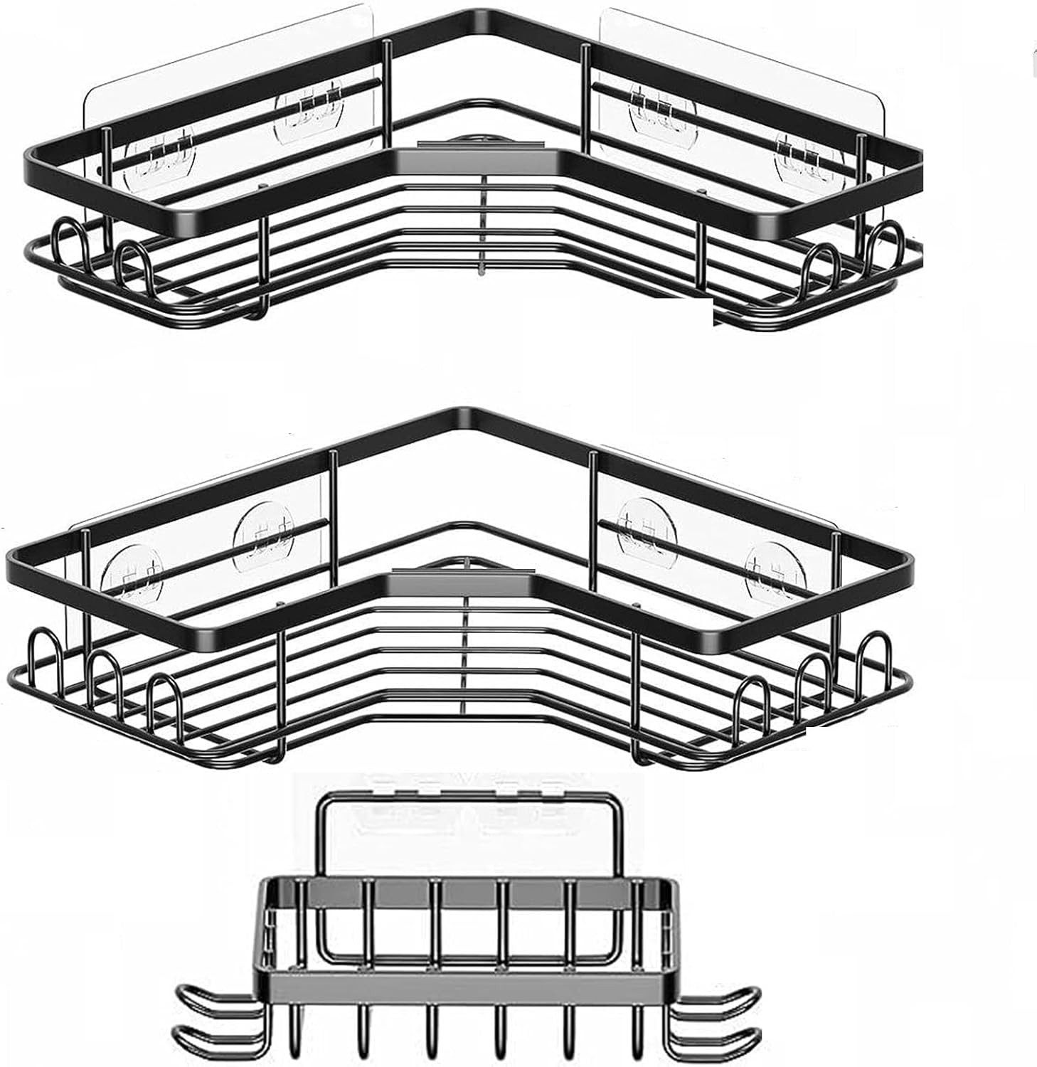 UE Stock Badorganizer 3er Set Dusch-Organizer Regal Duschregale mit Seifenh günstig online kaufen