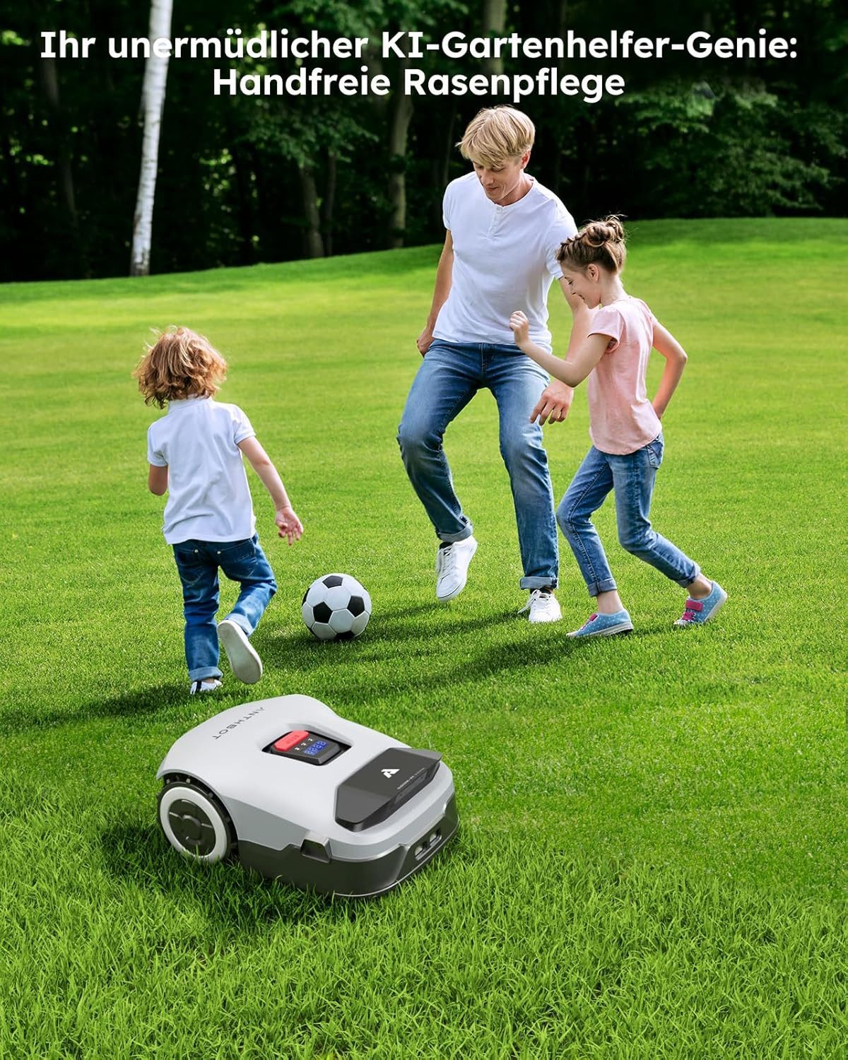 ANTHBOT Rasenmähroboter ANTHBOT KI Drahtloser Mähroboter, bis 900 m² Rasenf günstig online kaufen