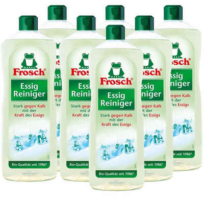 FROSCH 7x Frosch Essig Reiniger 1 Liter - Stark gegen Kalk Allzweckreiniger