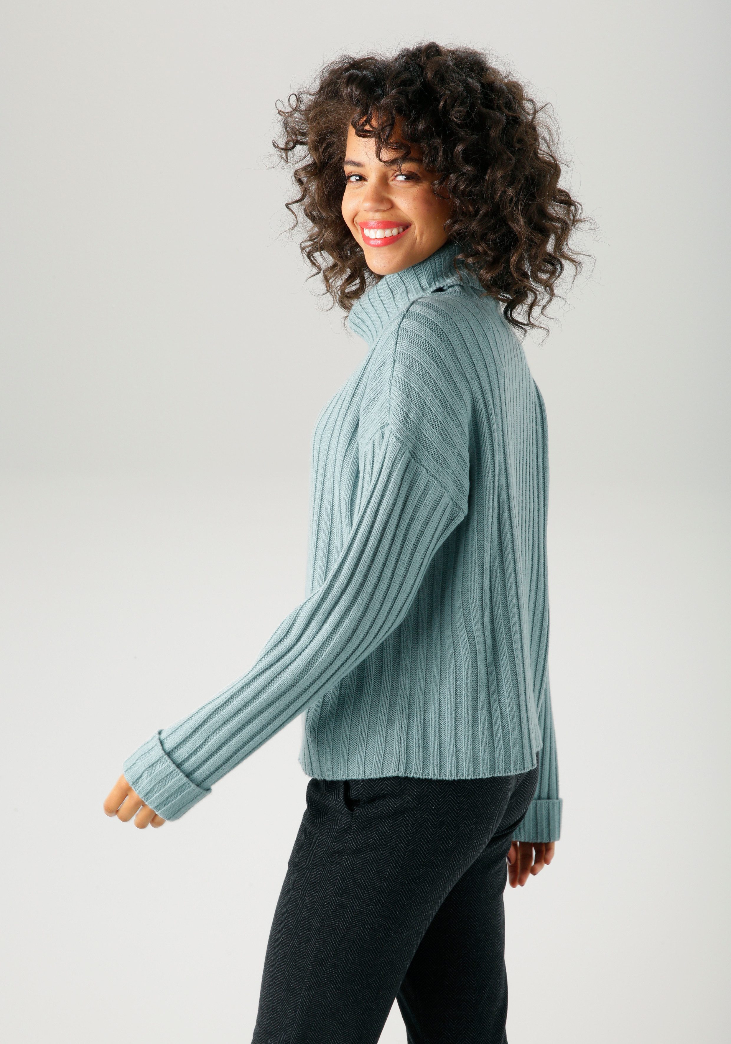 Aniston CASUAL Strickpullover in Streifen-Optik - günstig online kaufen
