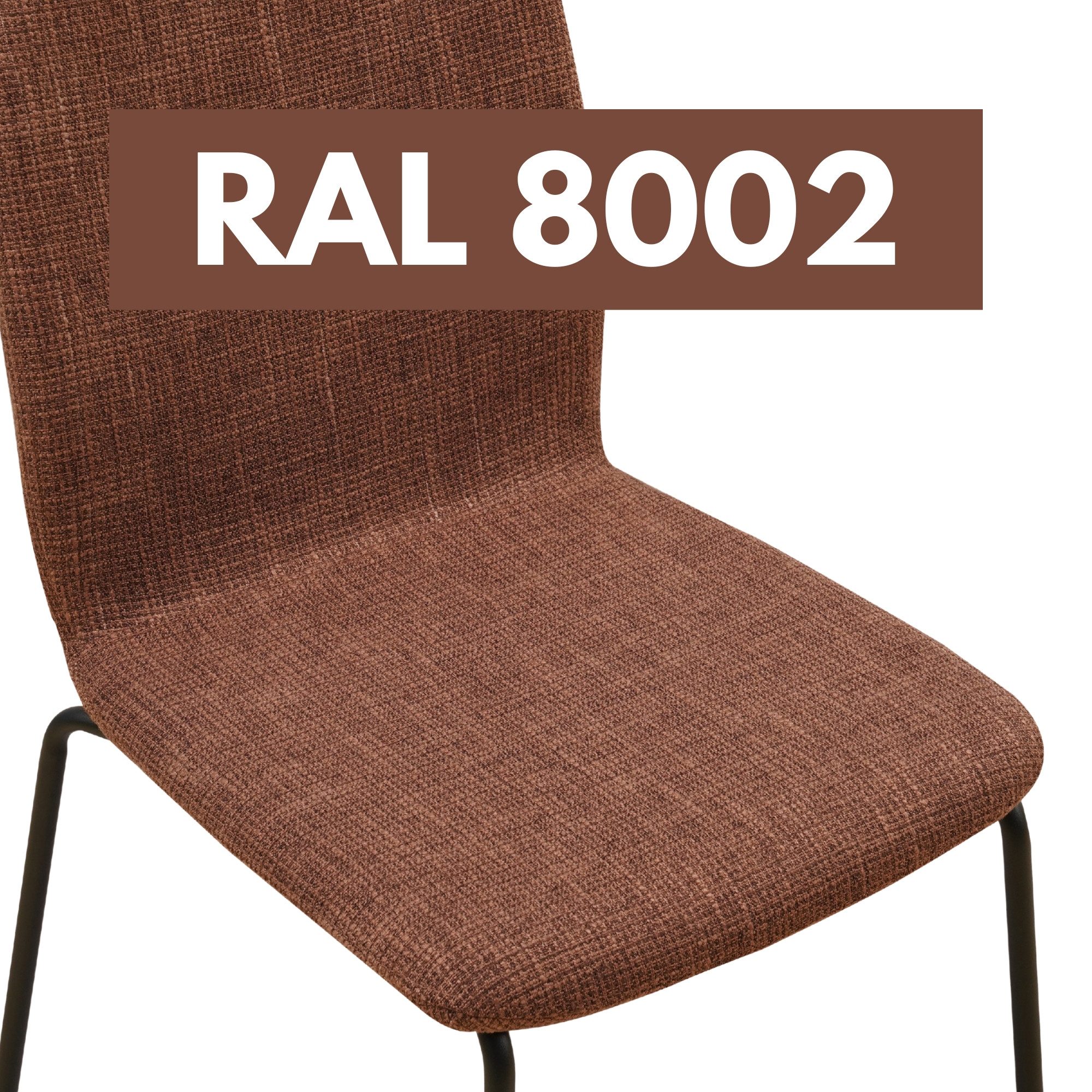 Albatros International Esszimmerstuhl Esszimmer Stühle 4 er Set ENNA, Stuhl Stühle Esszimmerstühle, Küche (4er Set, Braun, Stoff Bezug), Küchenstuhl Küchenstühl – Bild 5 von 5