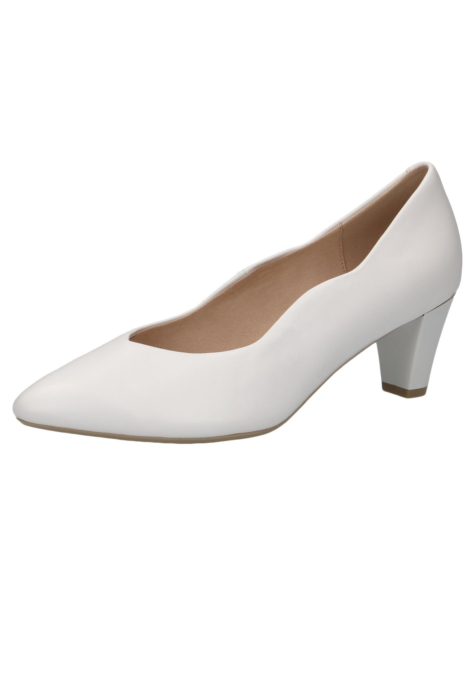 Caprice 9-22400-20 102 White Nappa Pumps