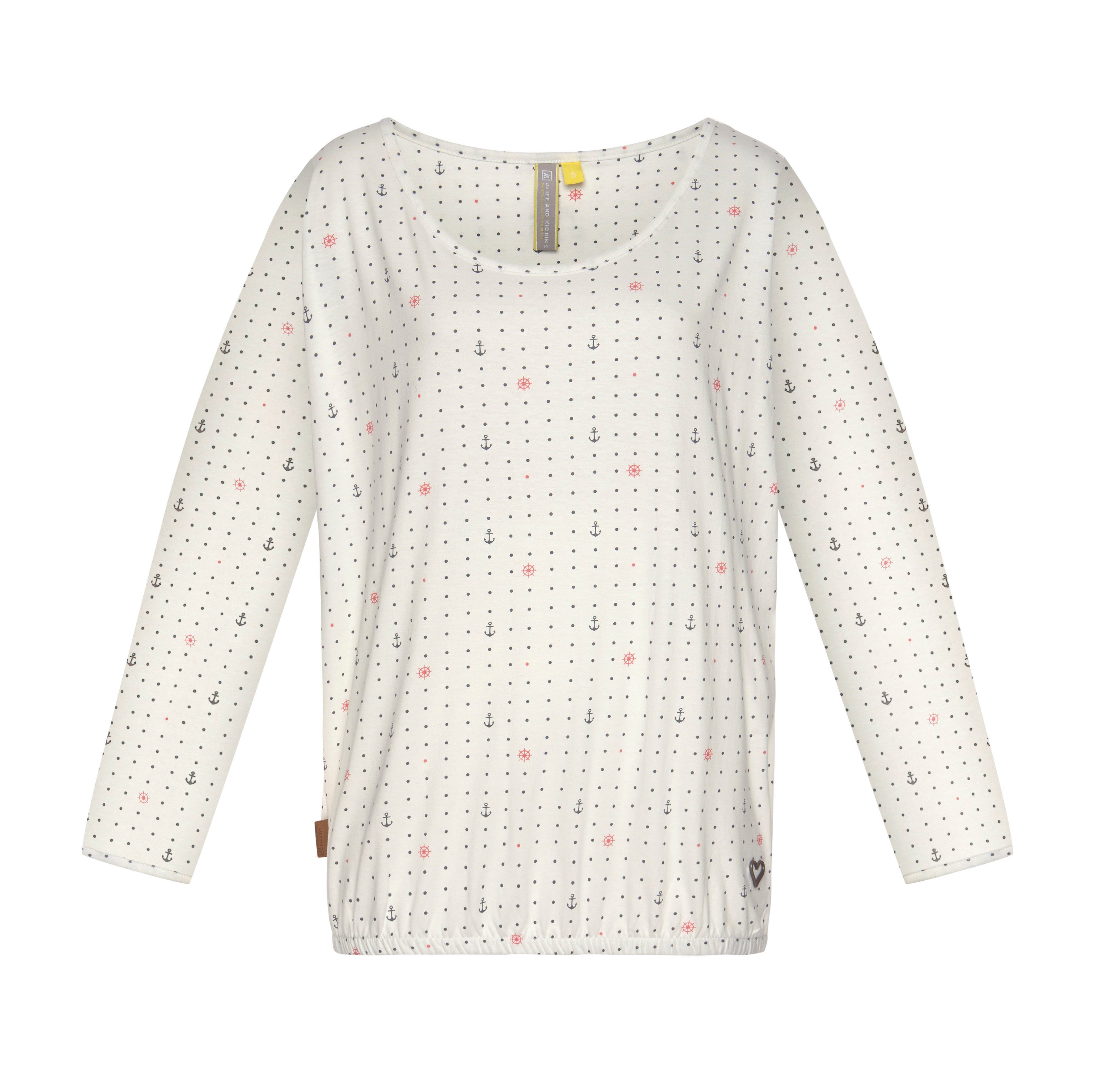 Alife & cloudy Kickin maritimes 2-in-1 (2-tlg) print Kleid Langarmshirt Sunny2 mit Jerseykleid