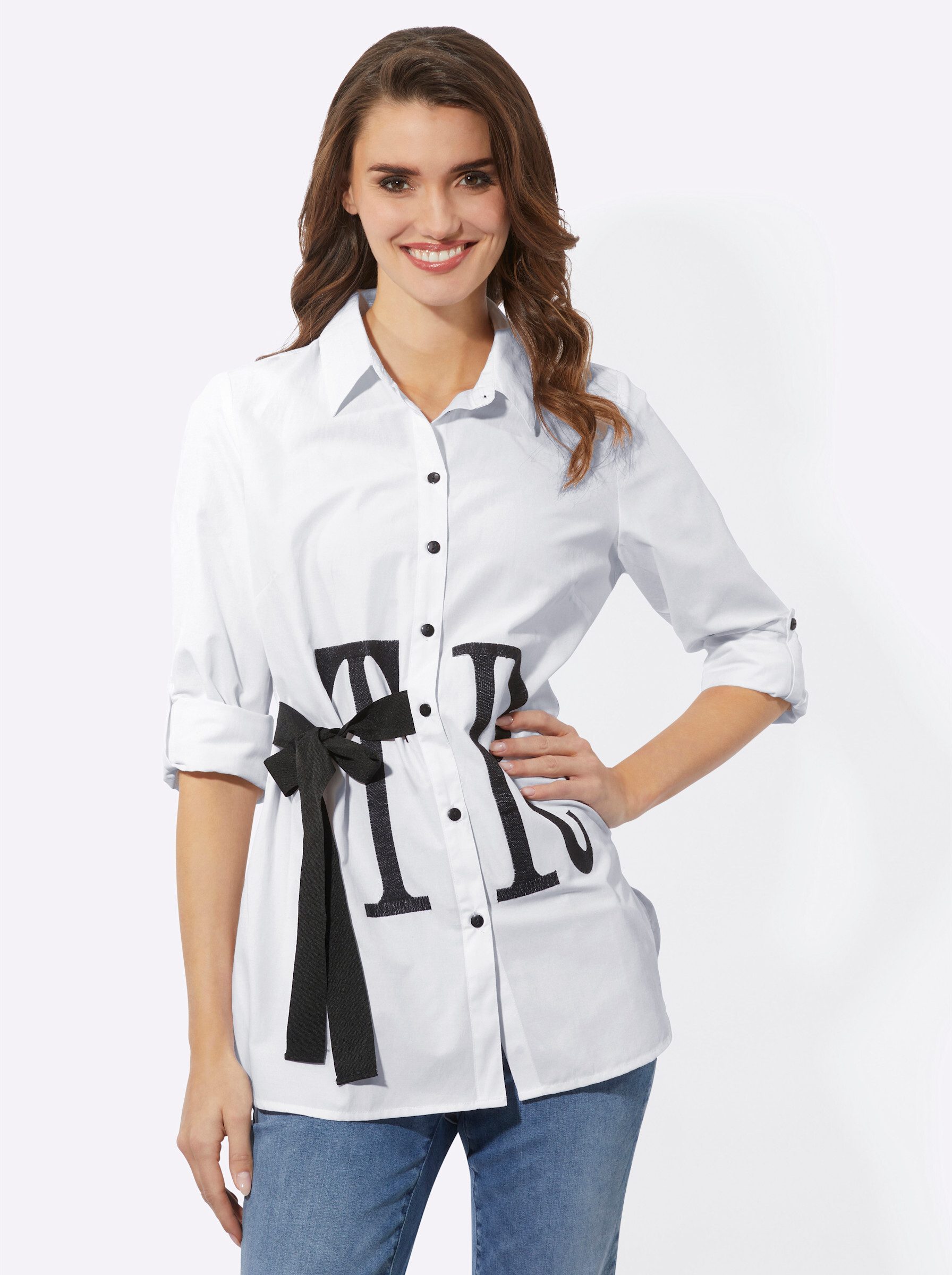 Witt Klassische Bluse Longbluse Langarm günstig online kaufen