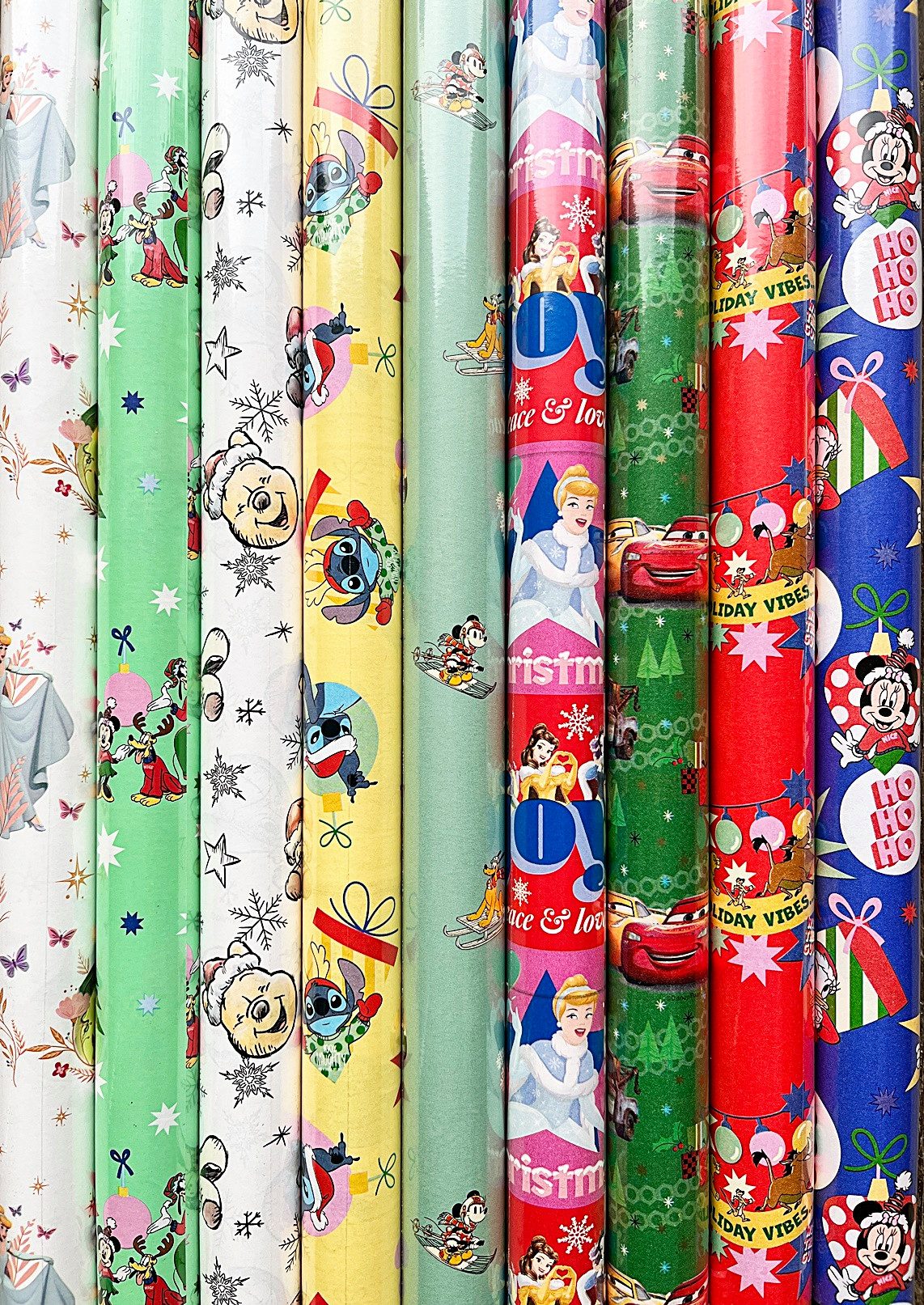 Ebaxx Упаковочная бумага 9 Rollen Weihnachts Kinder Disney Упаковочная бумага 200 x 70 cm, (9St)