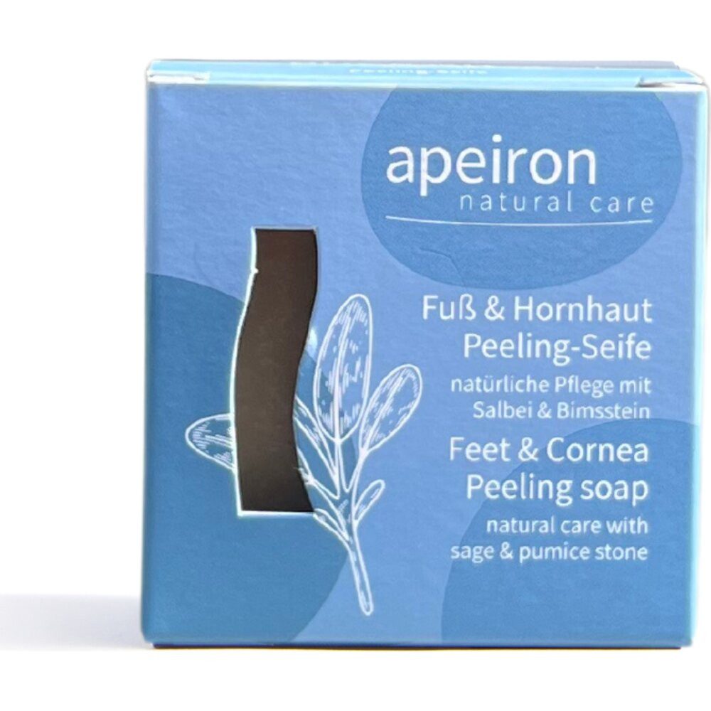 Apeiron Handseife Fuß Hornhaut Peeling-Seife, 100 g