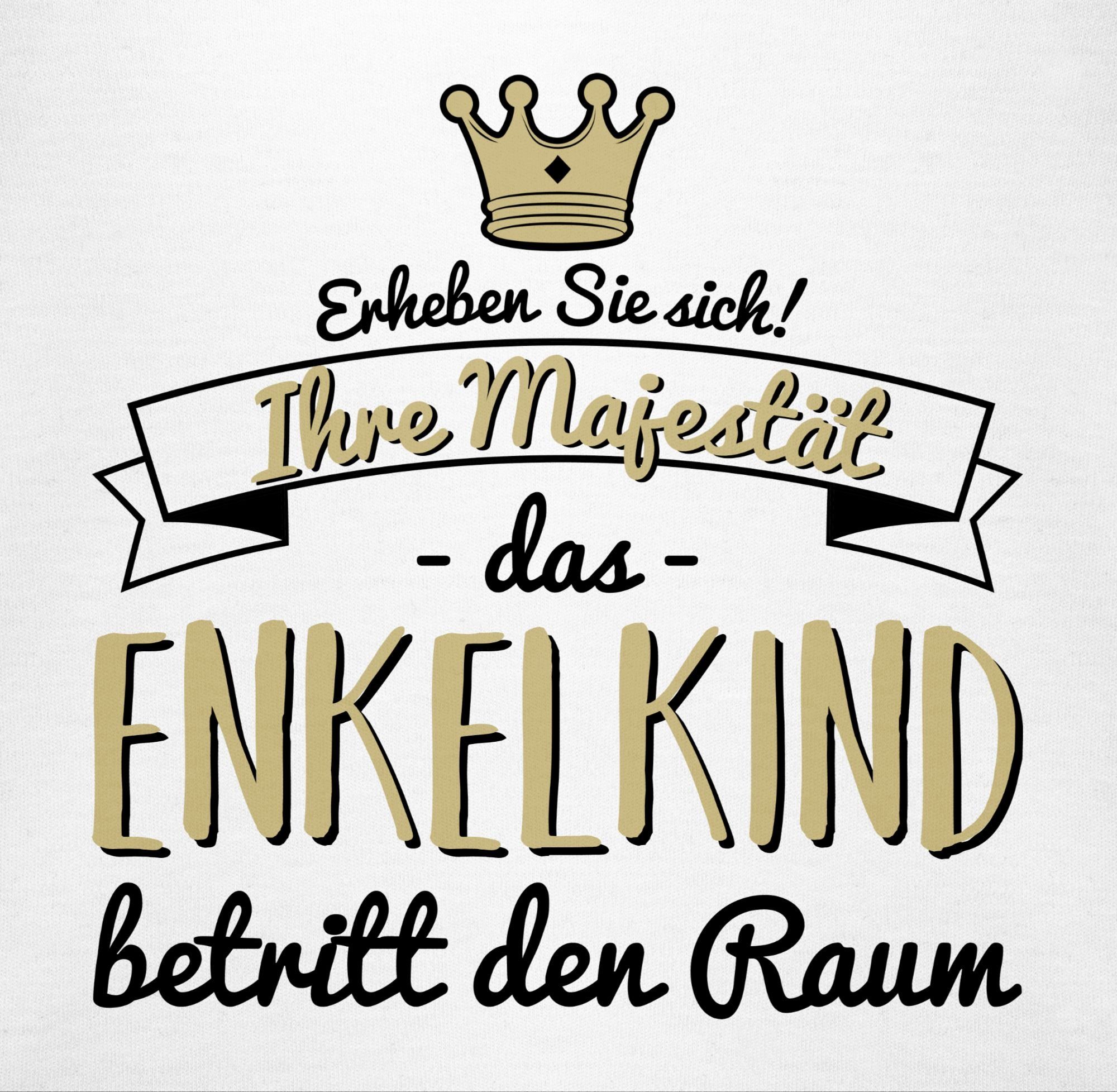 Shirtracer Shirtbody Ihre Majestät das Enkelkind betritt den Raum Sprüche Baby