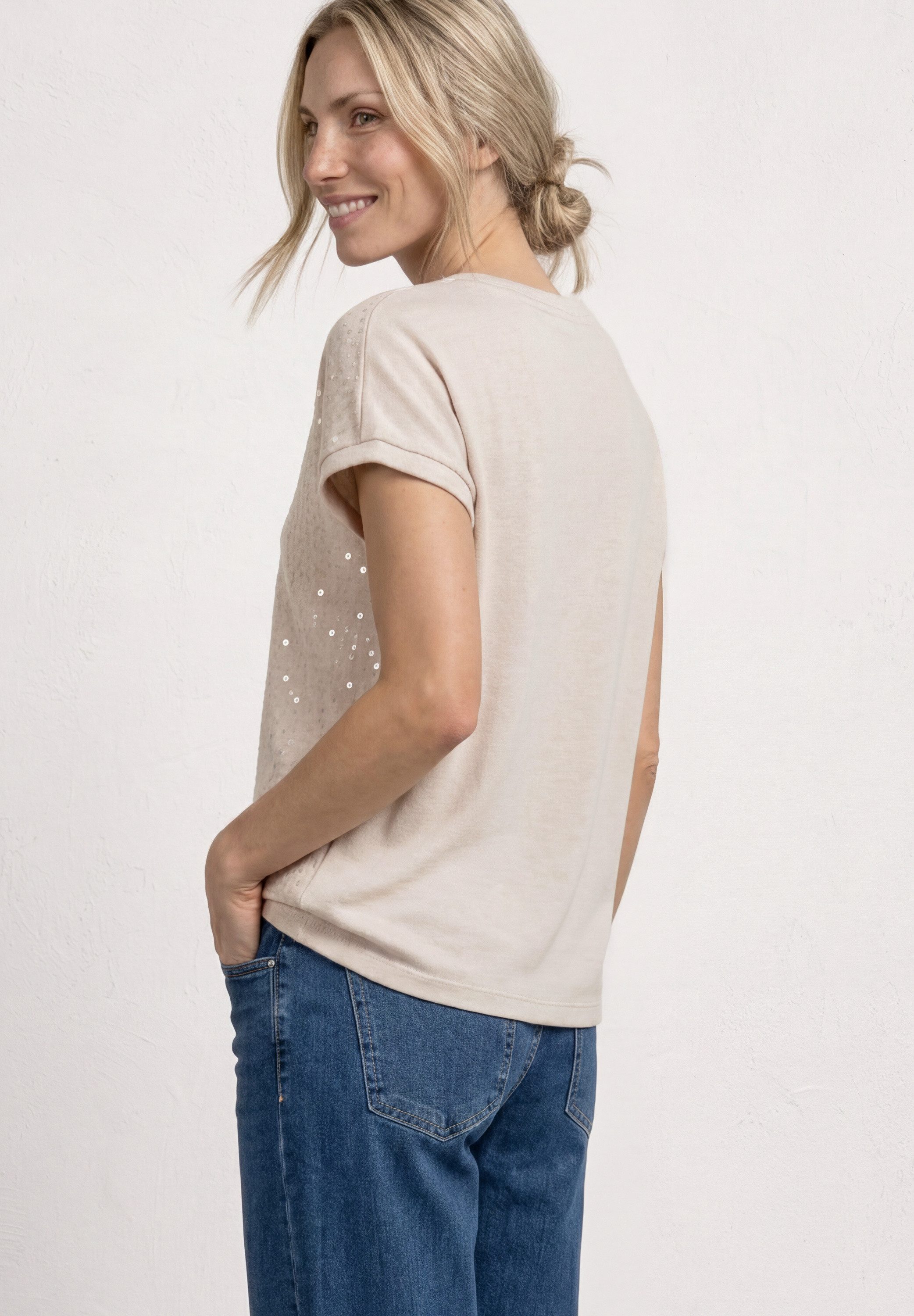 STREET ONE T-Shirt mit Rundhalsausschnitt