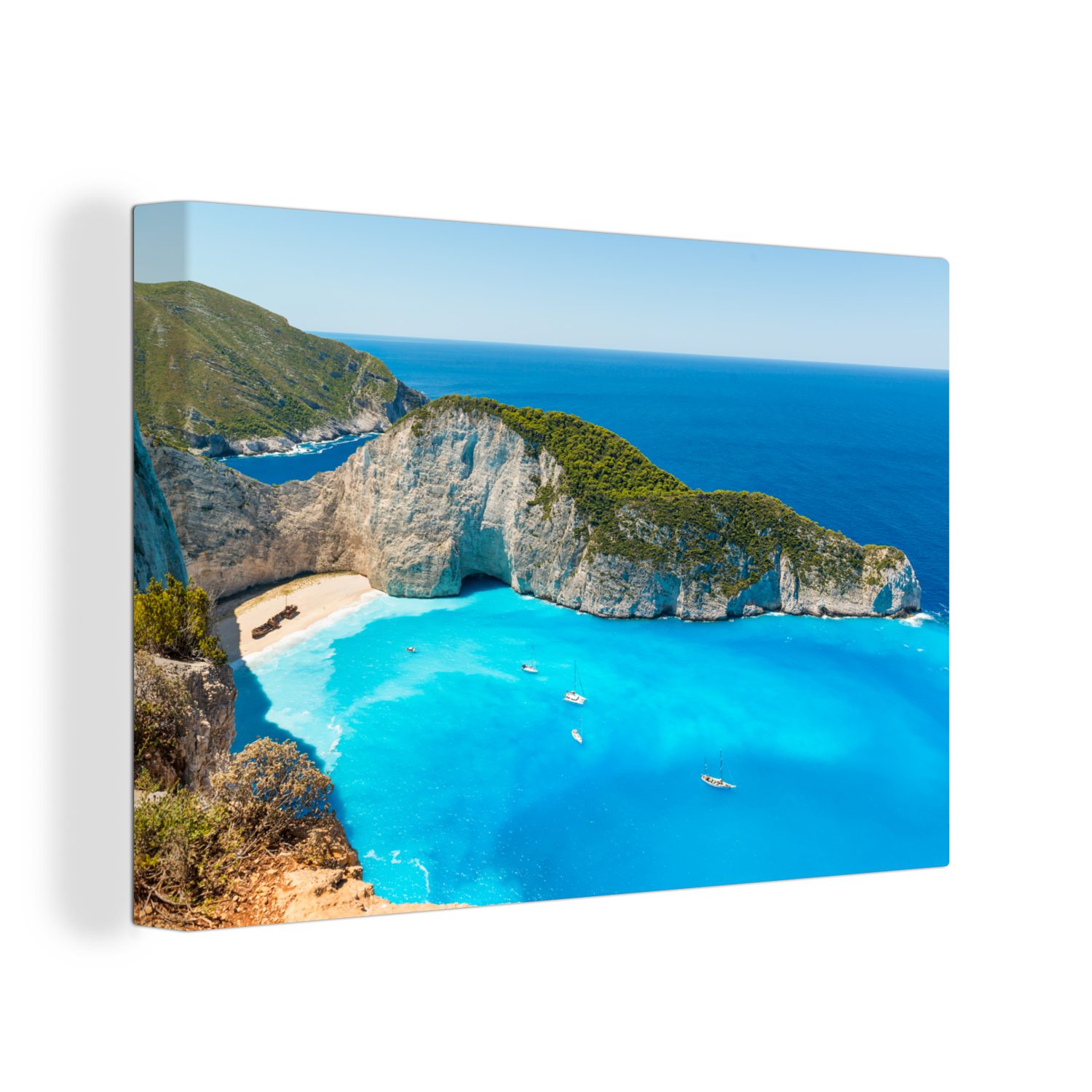 OneMillionCanvasses® Leinwandbild Blick auf den Shipwreck günstig online kaufen