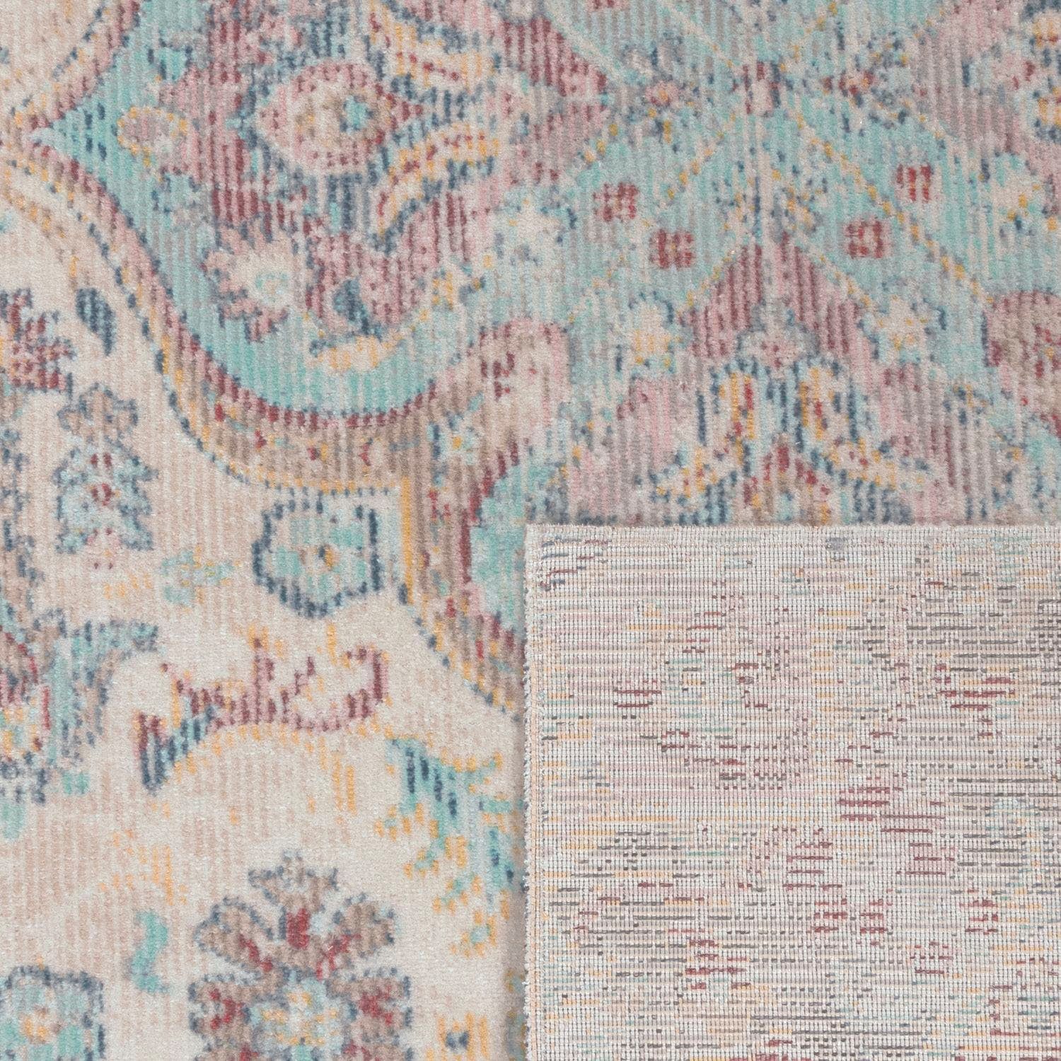 Paco Home Teppich Torres 271, rechteckig, Höhe: 8 mm, Kurzflor, Orient-Optik, Vintage Design, In- und Outdoor geeignet