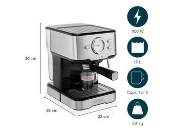Setpoint Siebträgermaschine, italienische Siebdruck Kaffee & ESE Espresso-Maschine & Milchkännchen