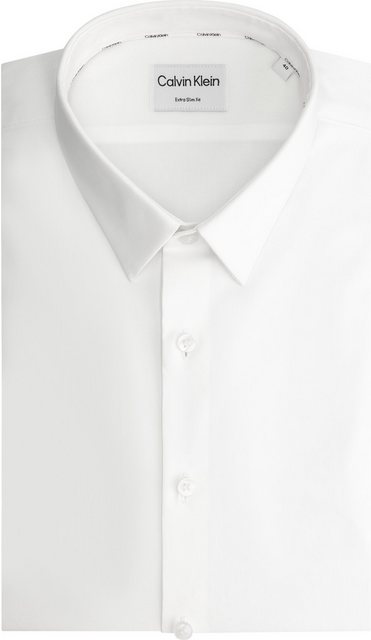 Calvin Klein Businesshemd XSLIM ESNTL POPLIN NOS STR SLD Mit Rundhalsaussch günstig online kaufen