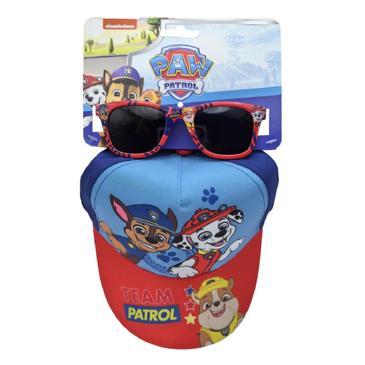 Cerda Baseball Cap Paw Patrol Kinder Cap mit Sonnenbrille Set Sommer Zubehör