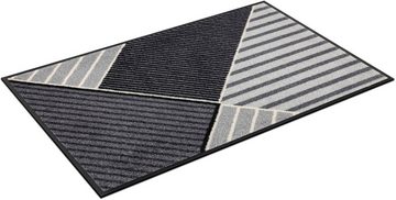 Fußmatte Straight in Blocks, wash+dry by Kleen-Tex, rechteckig, Höhe: 7 mm