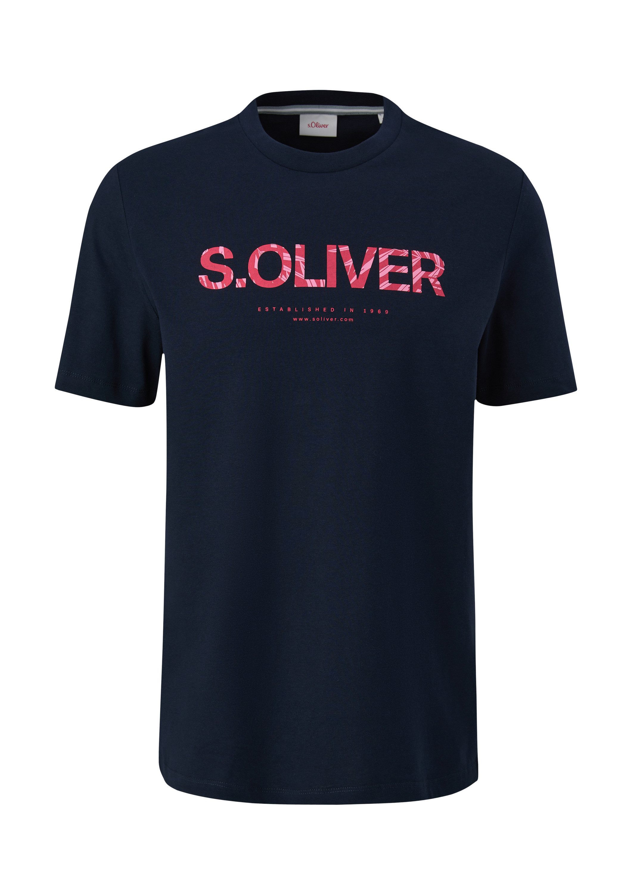 s.Oliver Kurzarmshirt T-Shirt T-Shirt mit Frontprint günstig online kaufen