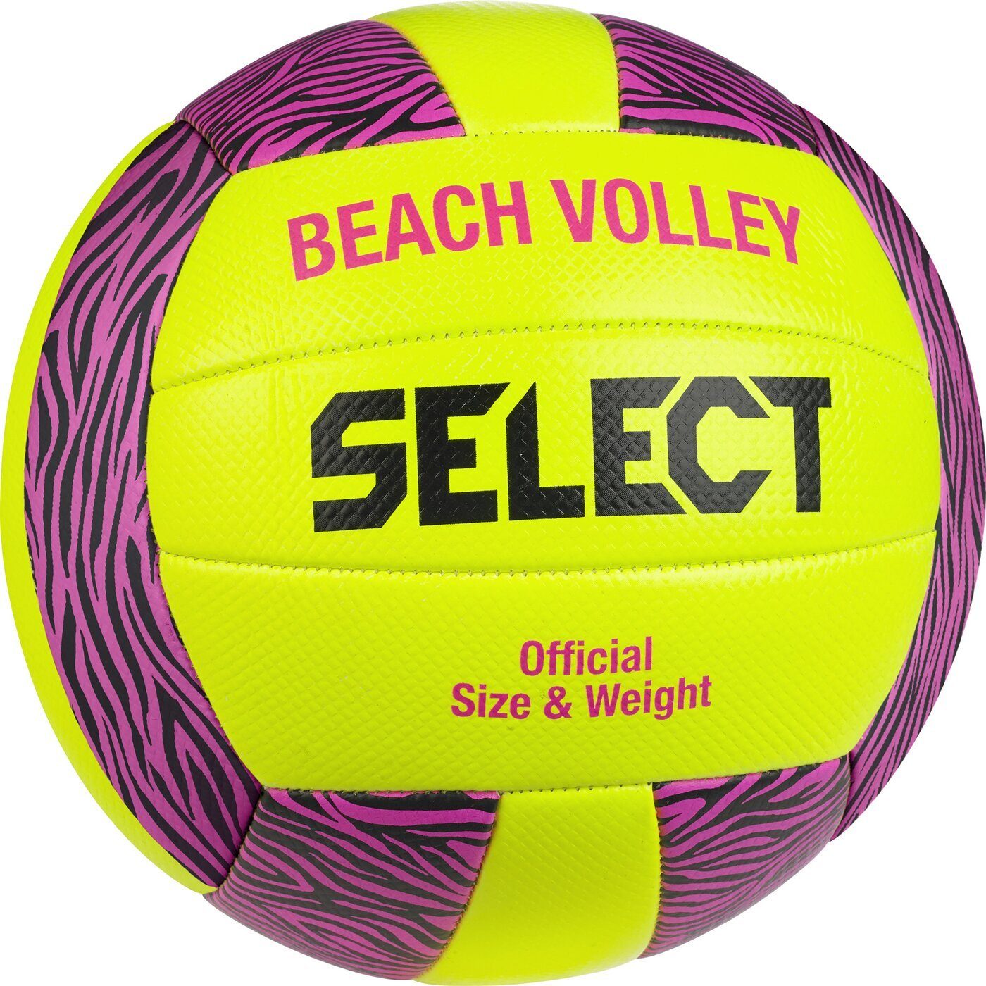 Fußball Volleyball Beach gelb schwarz Select pink