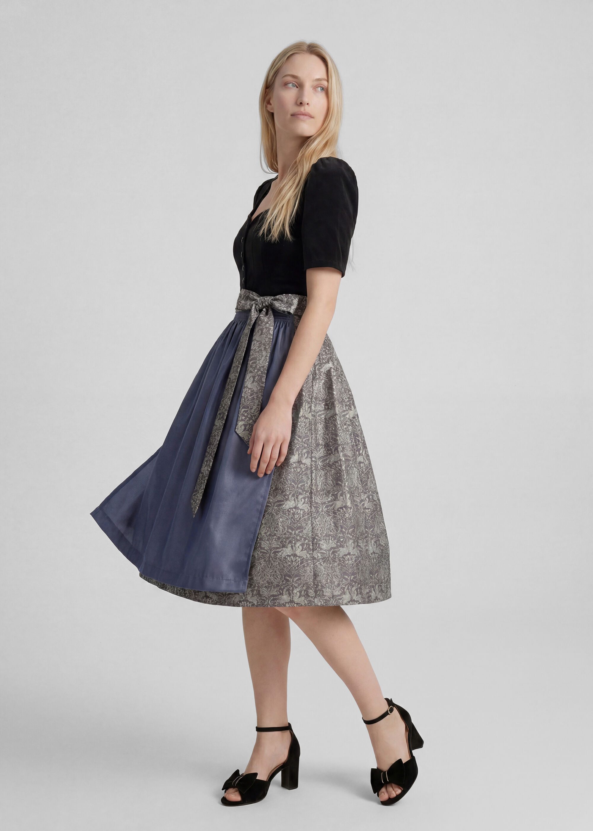 Spieth & Wensky Dirndl Königsberg (1-tlg) mit Samt Oberteil