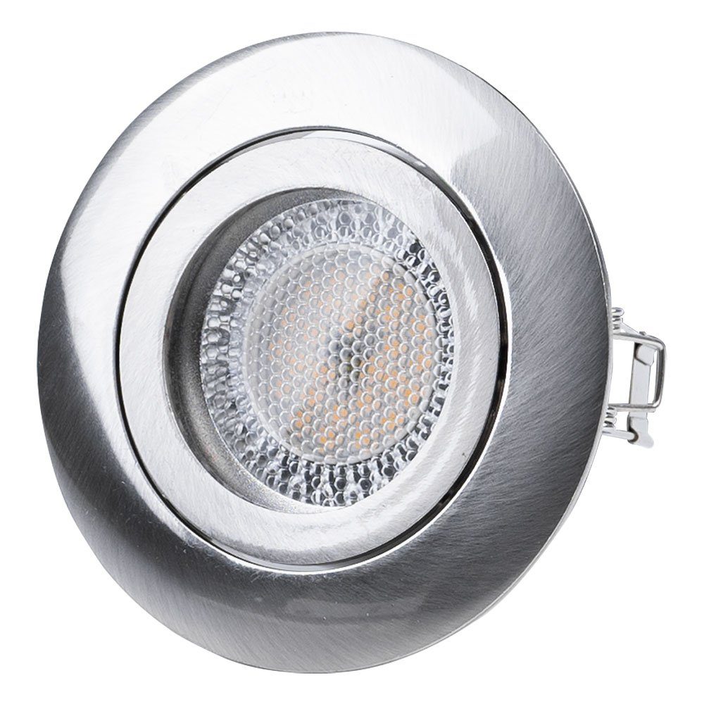Brilliant LED Einbaustrahler, Leuchtmittel inklusive, Einbauspots Einbaustrahler Warmweiß, LED Deckenleuchte