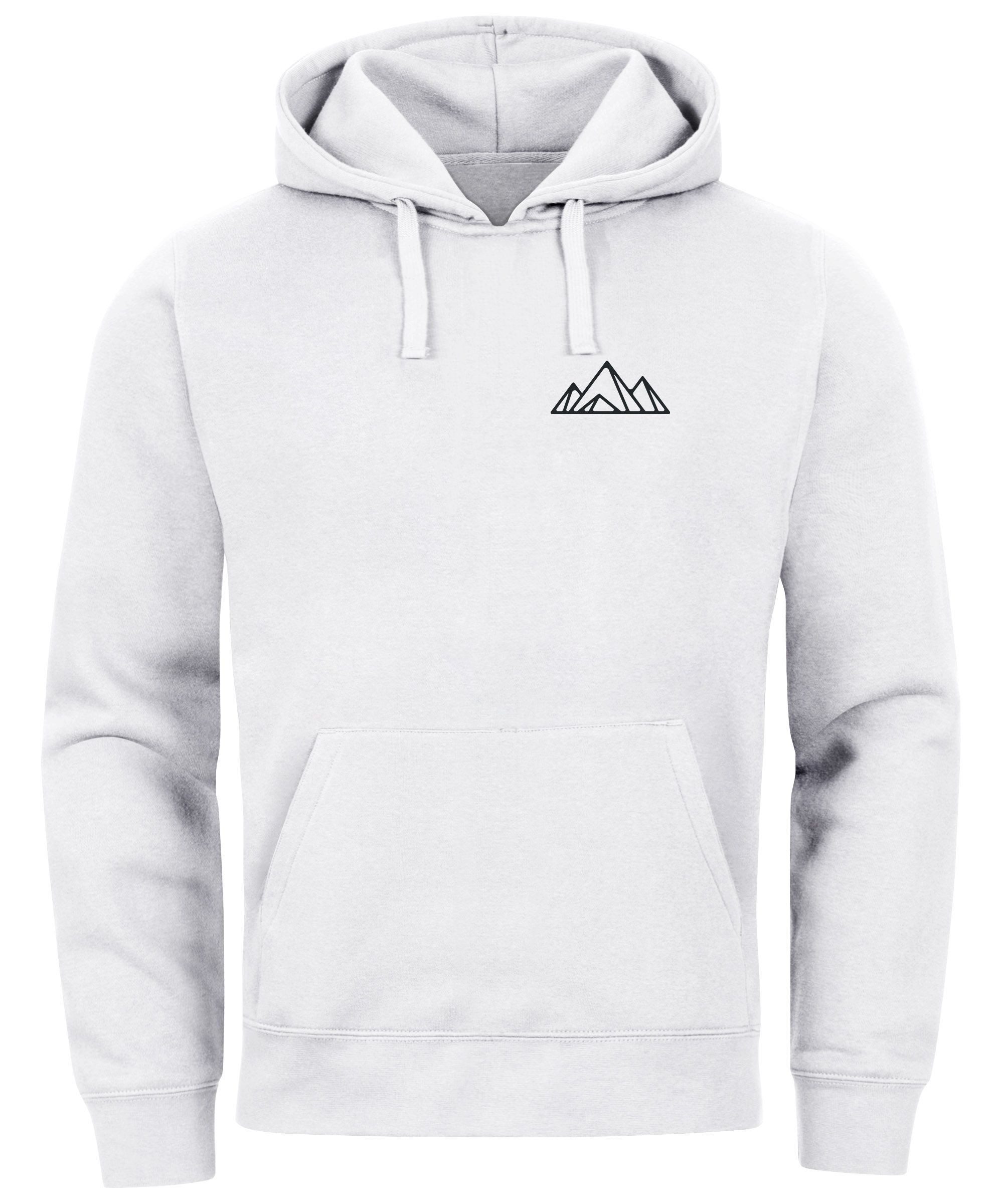 Hoodie Herren Boot Polygon Papier-Schiff Origami Aufdruck Print