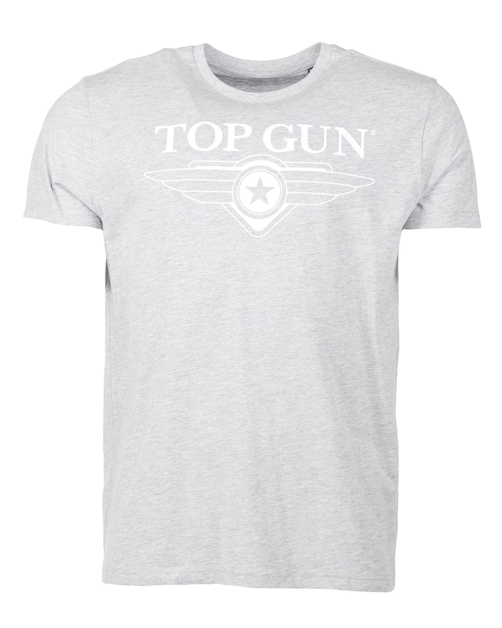 TG20201045 GUN melange TOP grey T-Shirt