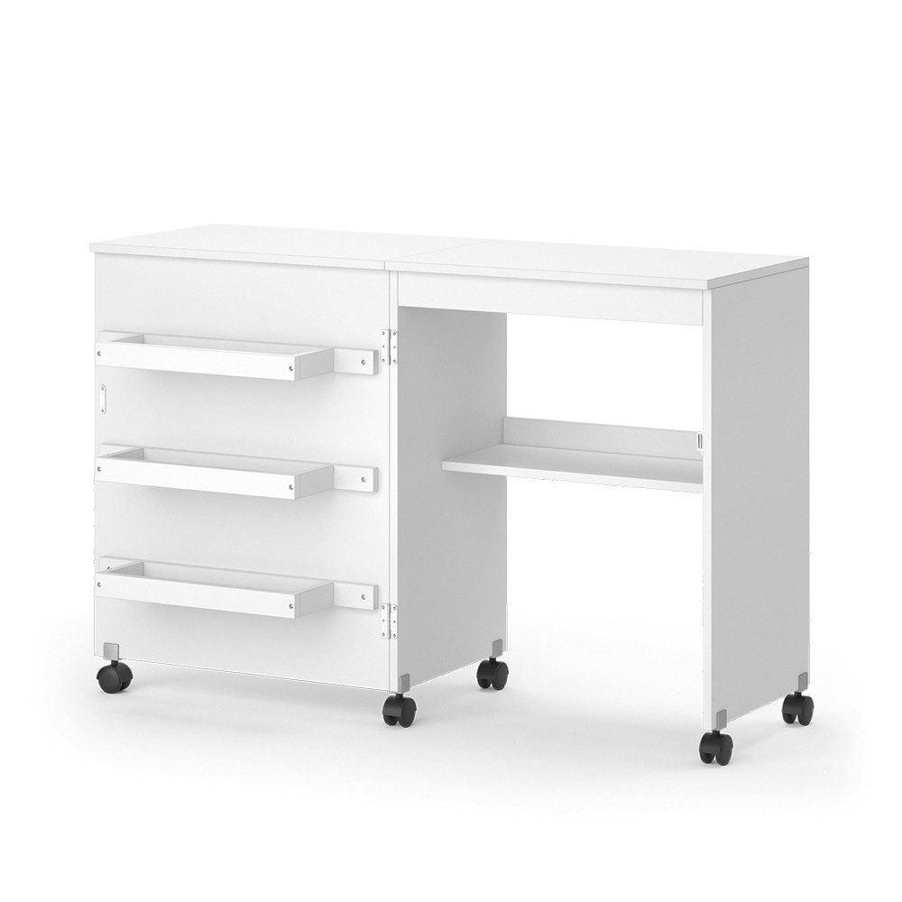 Vicco Schreibtisch Carmen, Weiß, 118.5 x günstig online kaufen