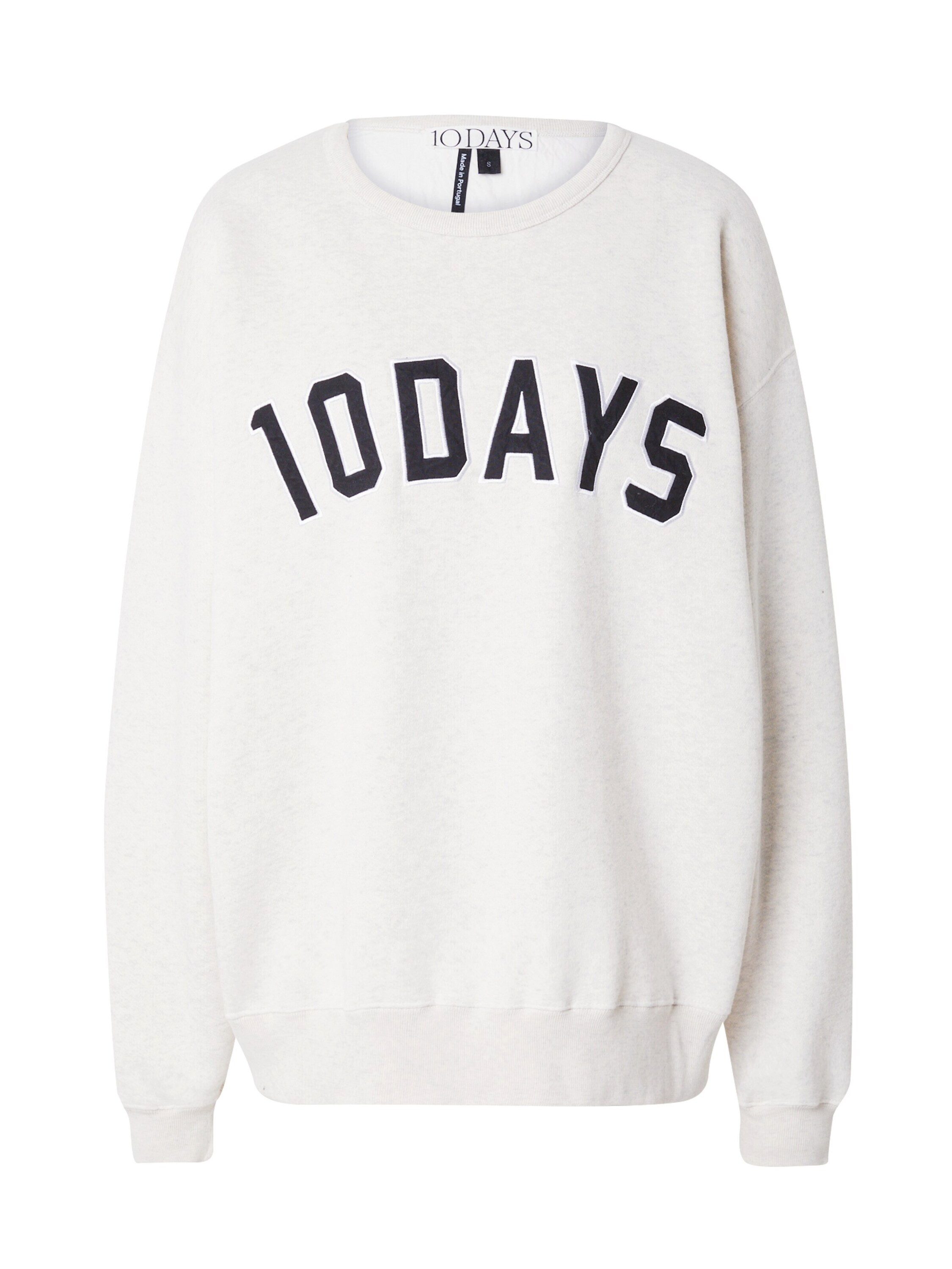 10DAYS Sweatshirt THE STATEMENT (1-tlg) Stickerei