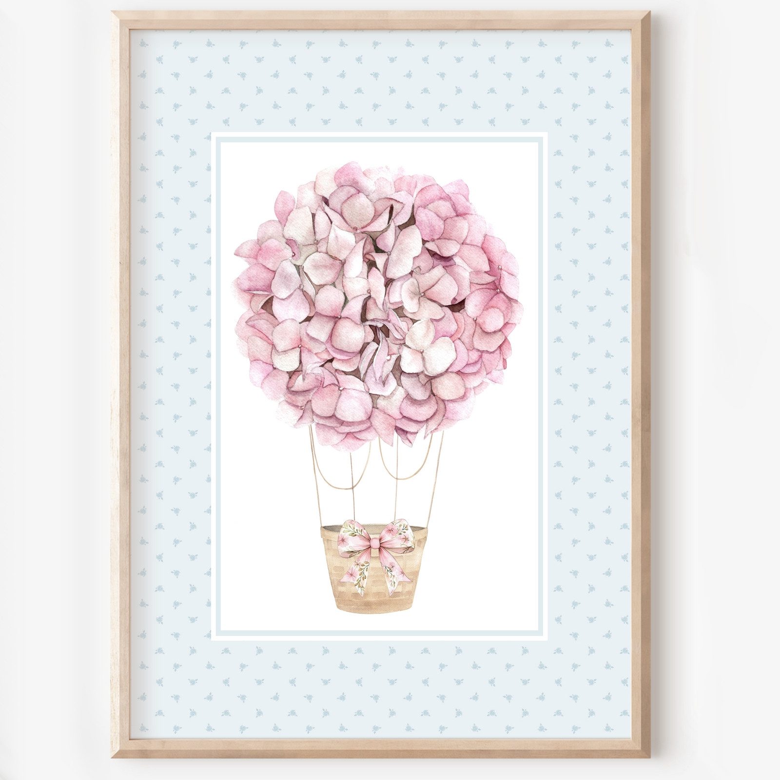 homestyle-accessoires Mehrteilige Bilder Kinderzimmer Bilderwand 8erSet Bilderset Babyzimmer ELFE BAMBI HASE, Hochformat, Künstlerpapier, ohne Rahmen