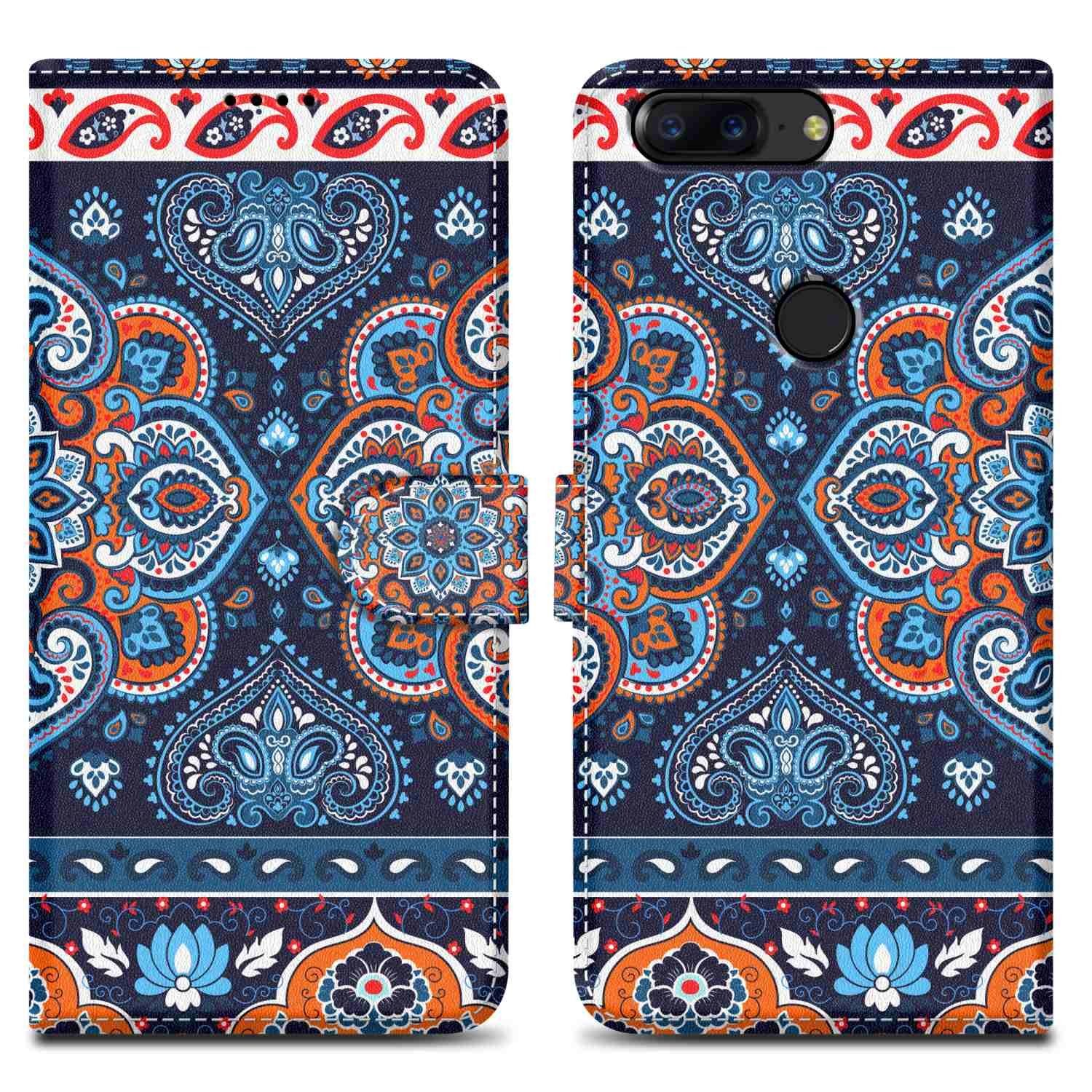 Cadorabo Handyhülle für OnePlus 5T Hülle OnePlus 5T, Handy Schutzhülle - Hülle, Standfunktion, Kartenfach, Magnetverschluss