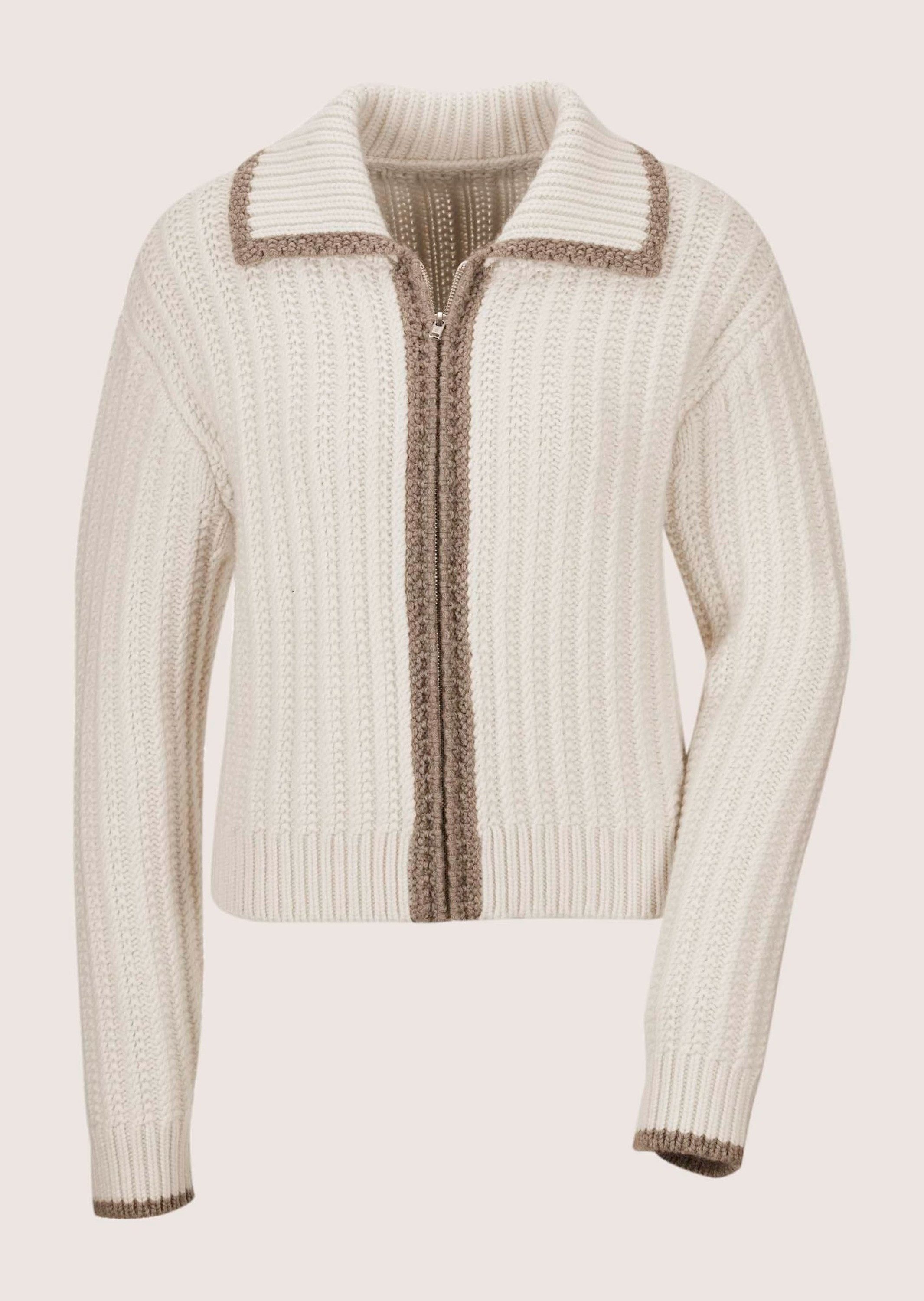 Strickjacke Strickjacke mit Reißverschluss