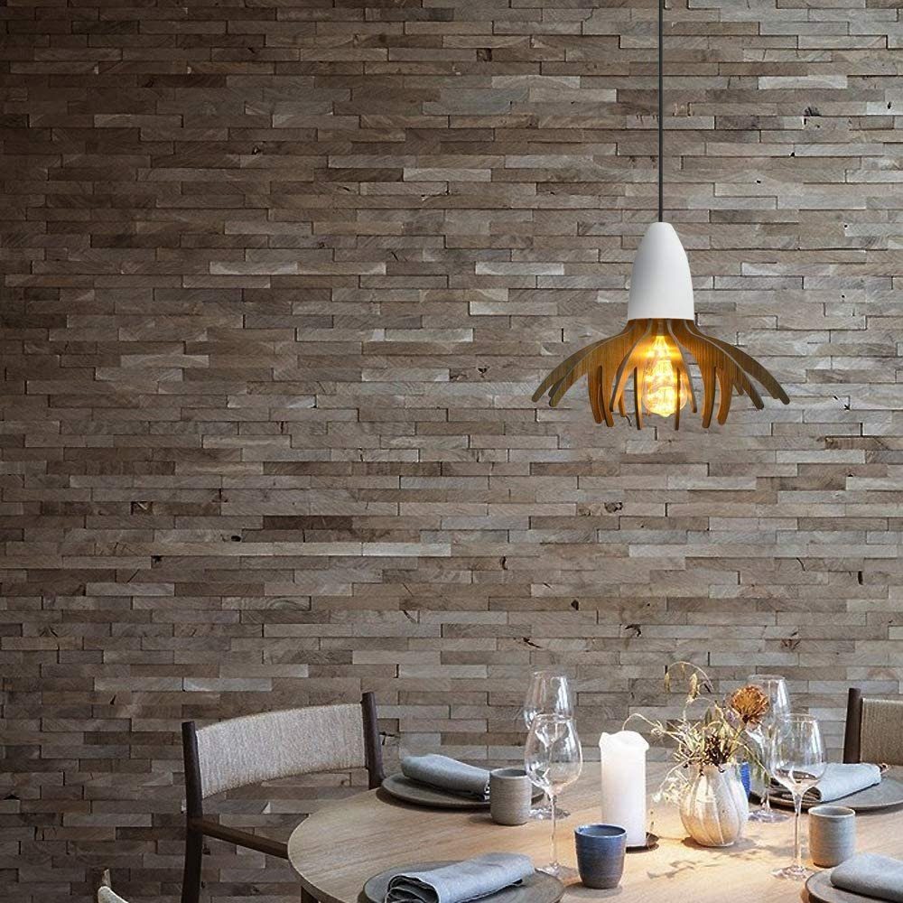 Pendelleuchte Bar, wechselbar Hängeleuchte Wohnzimmer LED Beton LED für ZMH Retro Restaurant