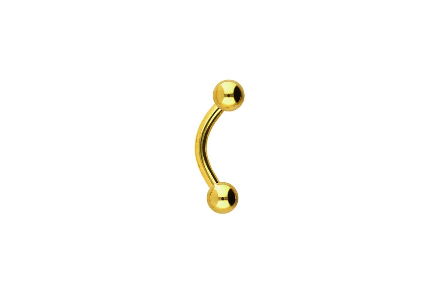PIERCINGLINE Bauchnabelpiercing Titan Banane (Bananen / günstig online kaufen