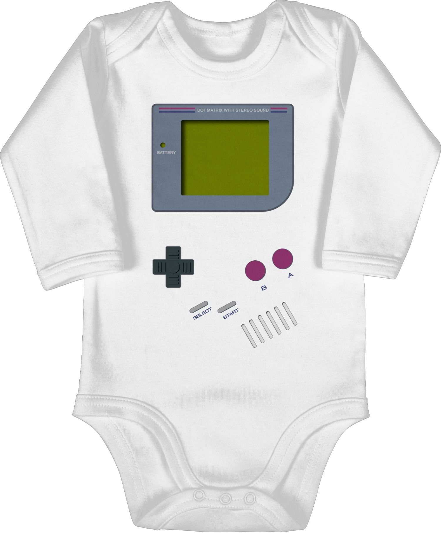 Shirtracer Shirtbody Gameboy Karneval & Fasching 1 Weiß | Shirtbodies