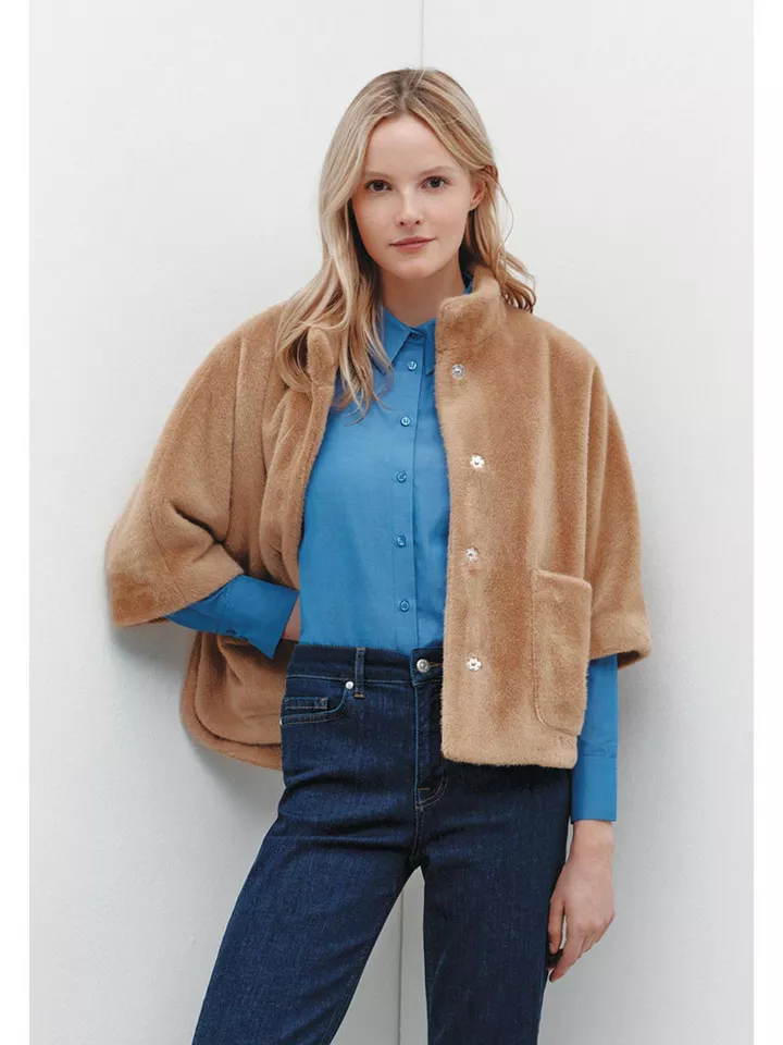 MORE&MORE Blouson kuschelweiche Kunstfell-Jacke