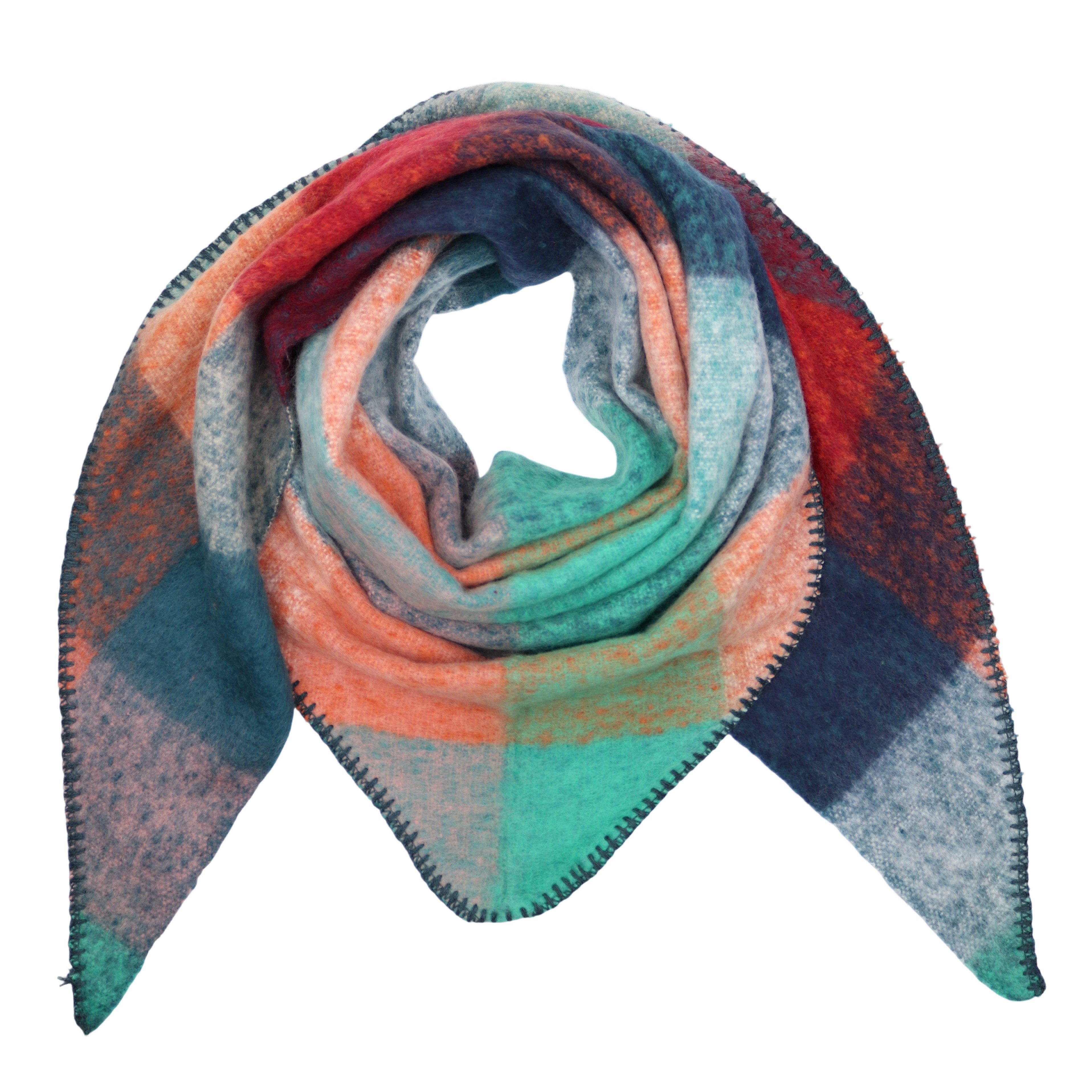 MIRROSI Dreieckstuch kuschliger und warmer Dreiecksschal ca.198x65 cm, (KAR günstig online kaufen