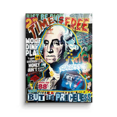 DOTCOMCANVAS® Leinwandbild Pop-George, Leinwandbild Pop-George George Washington Pop Art Pop culture success