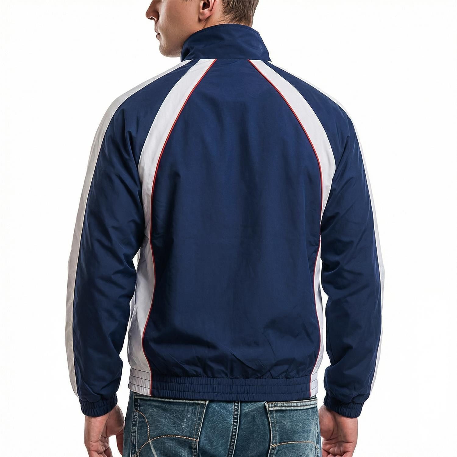 Fila Trainingsjacke Jacke Fila Pistoia Colour-Blocking-Design mit Paspeldetails