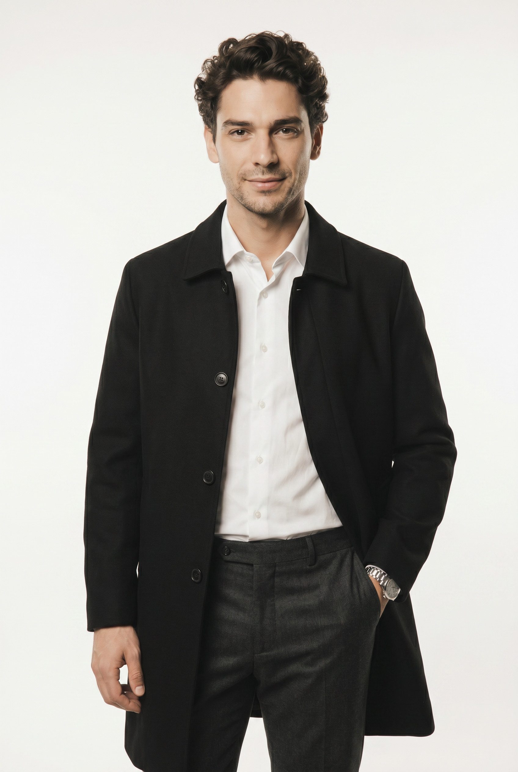 Jack & Jones Langmantel JORNORREBRO WOOL BLEND MAC COAT