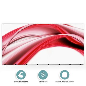 Primedeco Garderobenpaneel Magnetwand und Memoboard aus Glas Elegante Linien